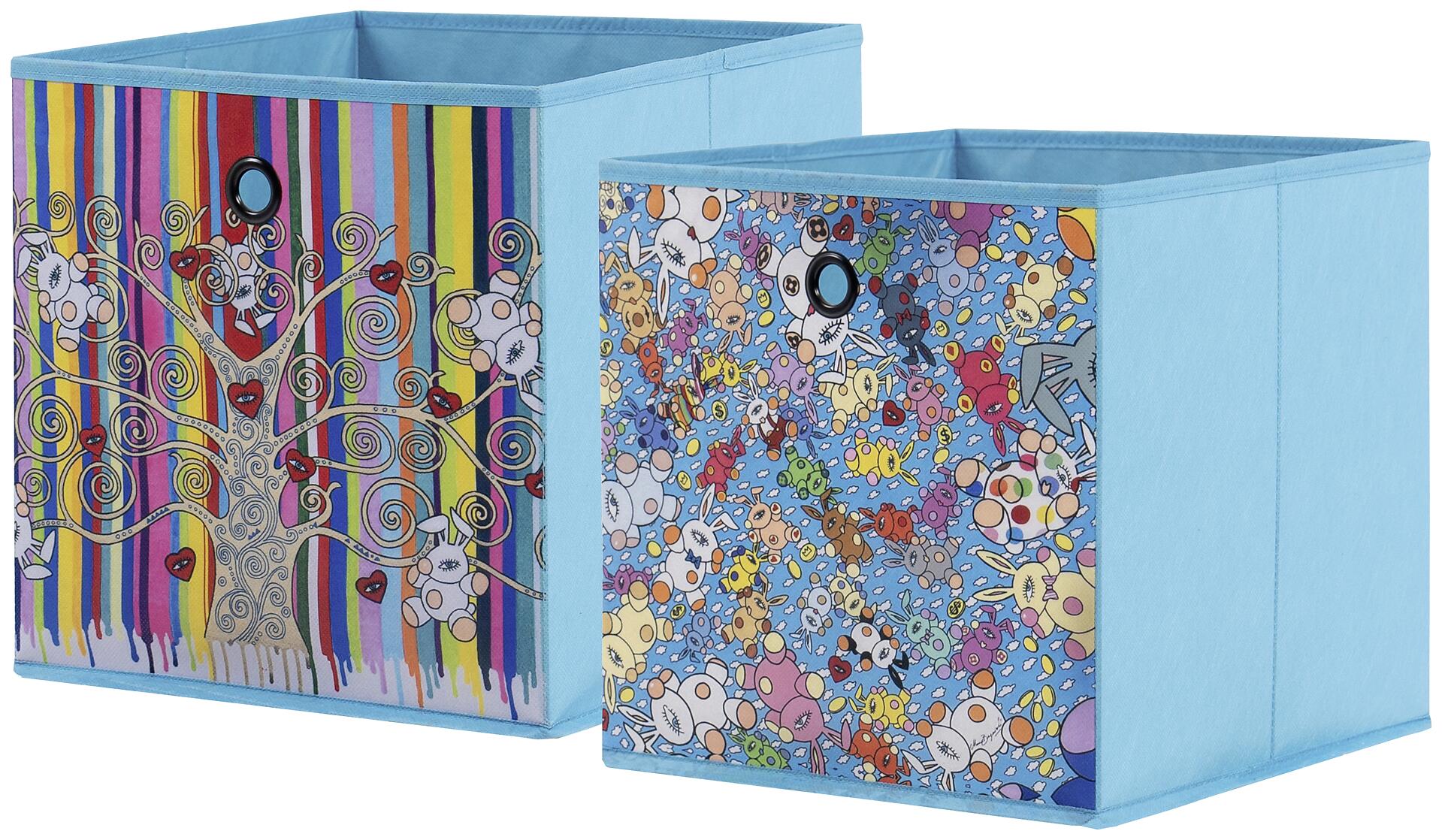 Stoffbox Stoffbox türkis B/H/T: ca. 32x32x32 cm