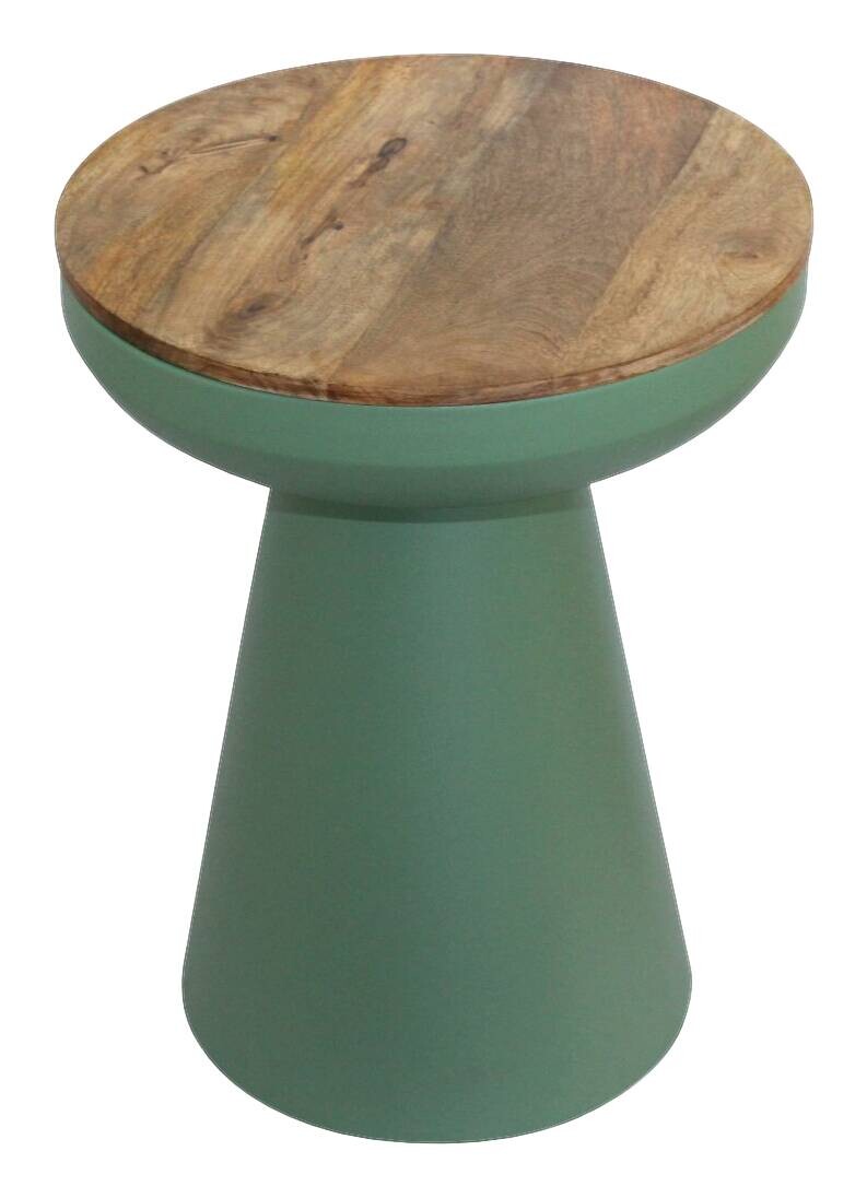 Beistelltisch Belina braun Mango H/D: ca. 51x40 cm