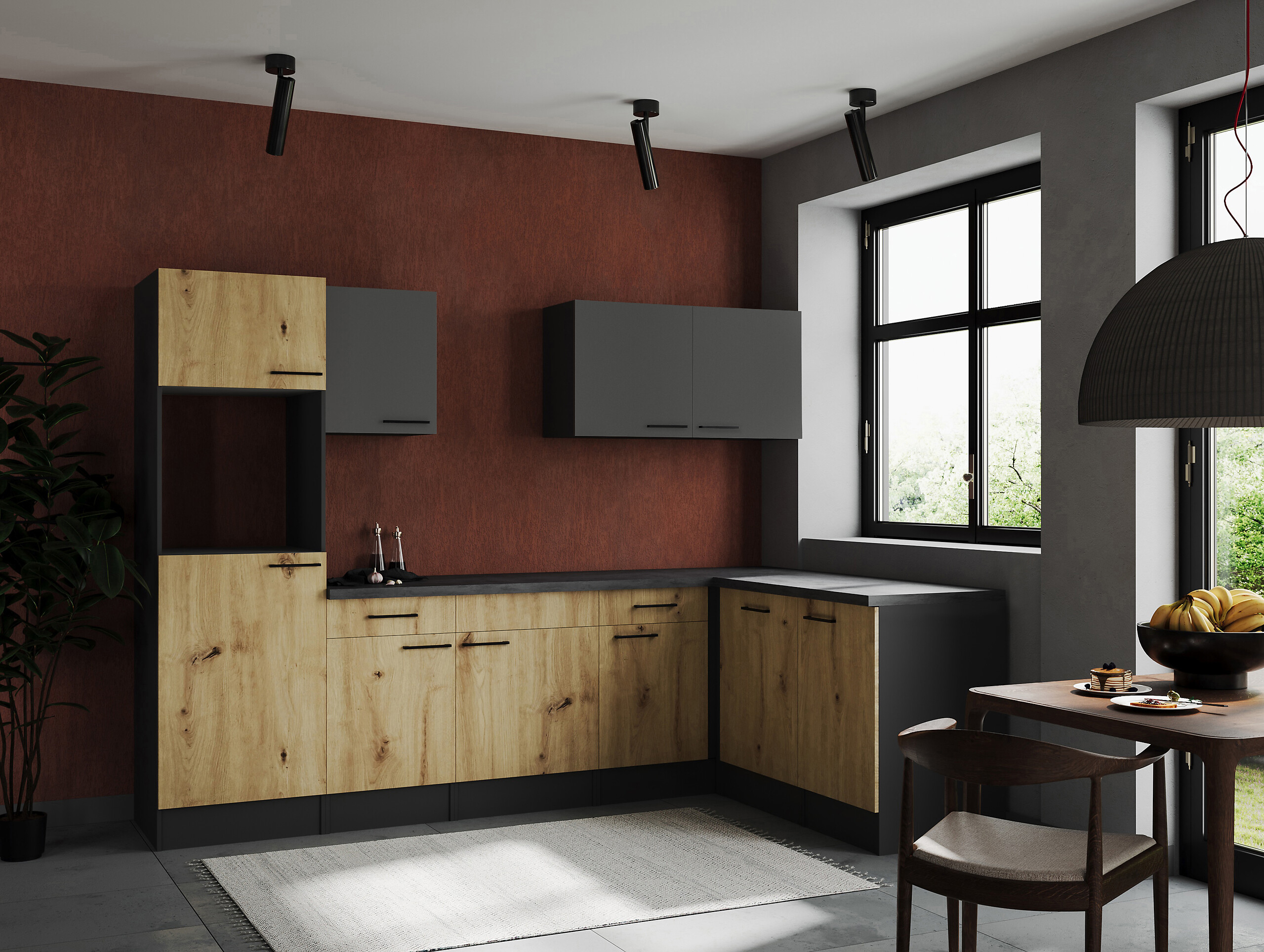 Winkelküche Oliver B/H/T: ca. 280x205x172 cm