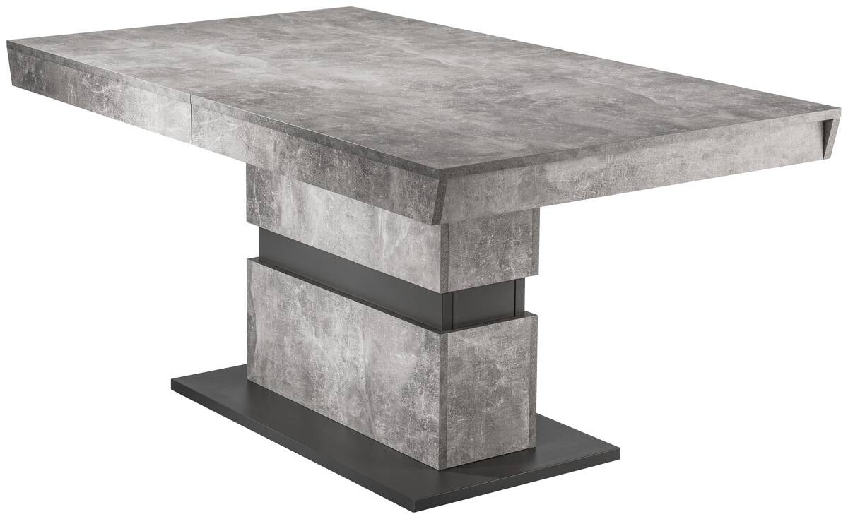 Tisch MATTHEW Beton Optik anthrazit B/H/T: ca. 140x75x90 cm