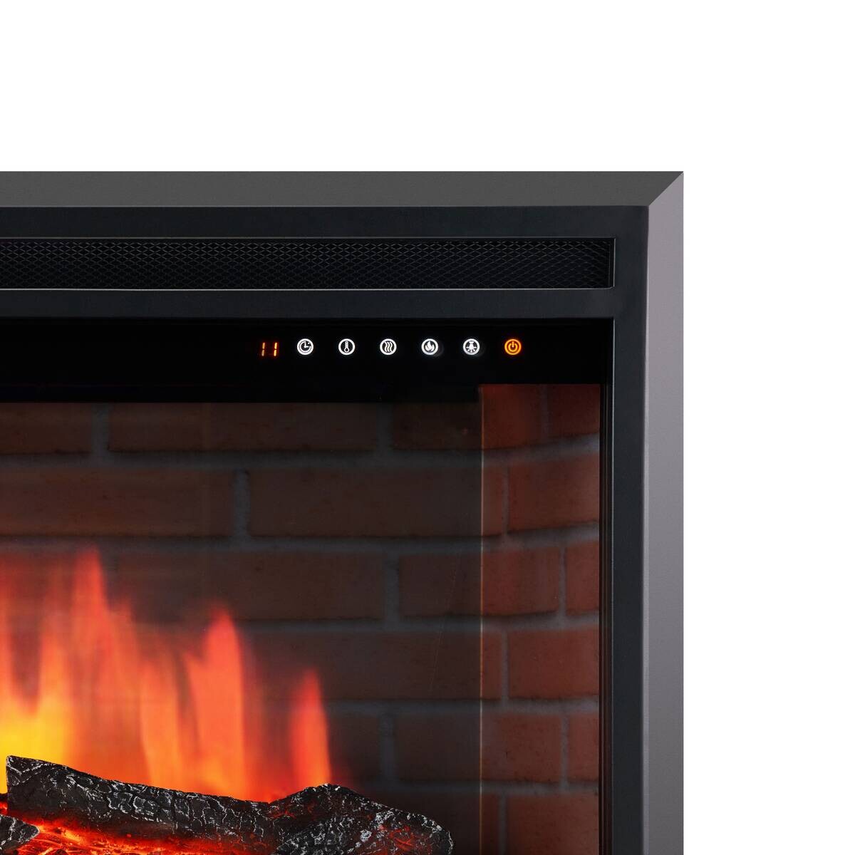 KAMINIO Elektrischer-Kamin LUCA schwarz Metall B/H/T: ca. 58,4x45,1x22,5 cm ca. 1800 W