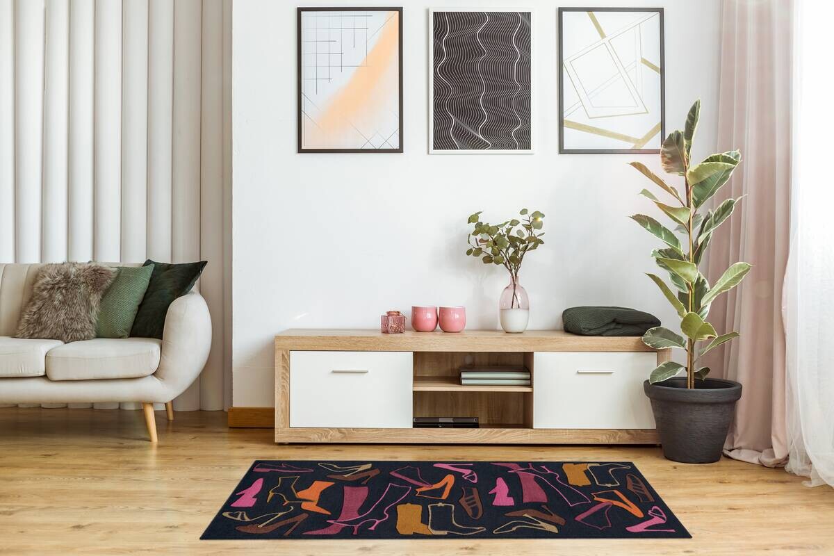 Arte Espina Kurzflorteppich Living Mat 17 orange B/L: ca. 64x168 cm