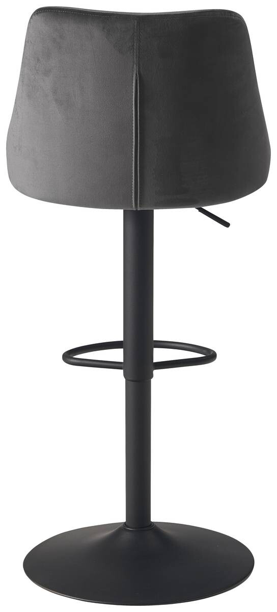 Barhocker schwarz Samt B/H/T: ca. 45x106x51 cm