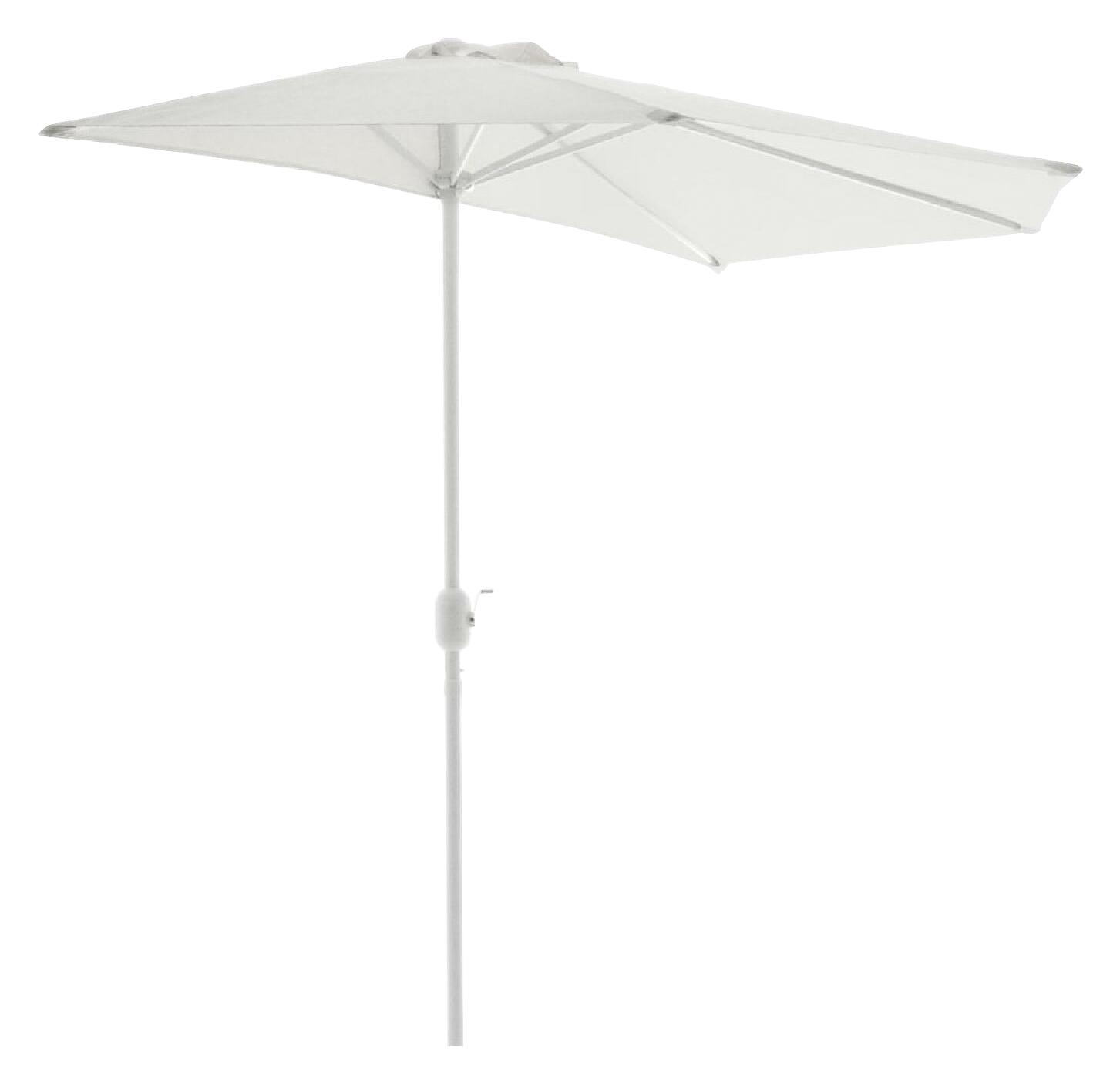 VCM Balkon-Sonnenschirm weiß Polyester-Mischgewebe B/H/T: ca. 270x235x140 cm