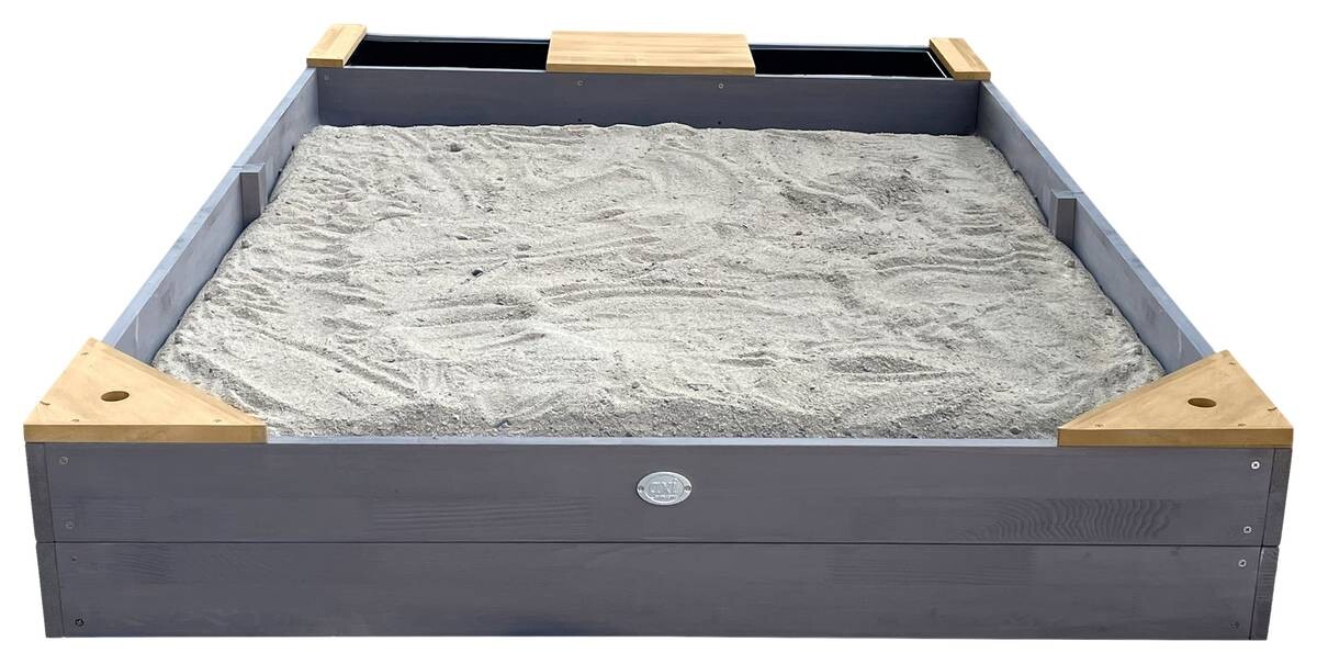 AXI Sandkasten Kelly grau B/H/T: ca. 115x21,8x180 cm
