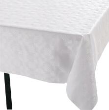 Abwaschbarer Tischbelag weiß B: ca. 140 cm