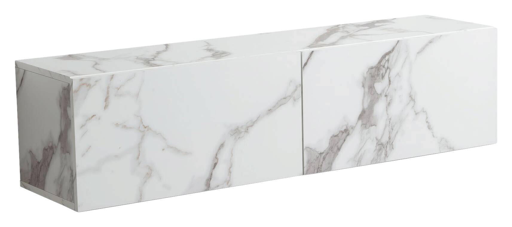 Lowboard weiß Marmor Optik B/H/T: ca. 120x30x30 cm