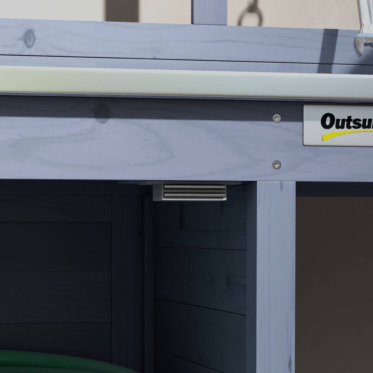 Outsunny Pflanztisch grau Polypropylen B/H/L: ca. 47x112x146 cm