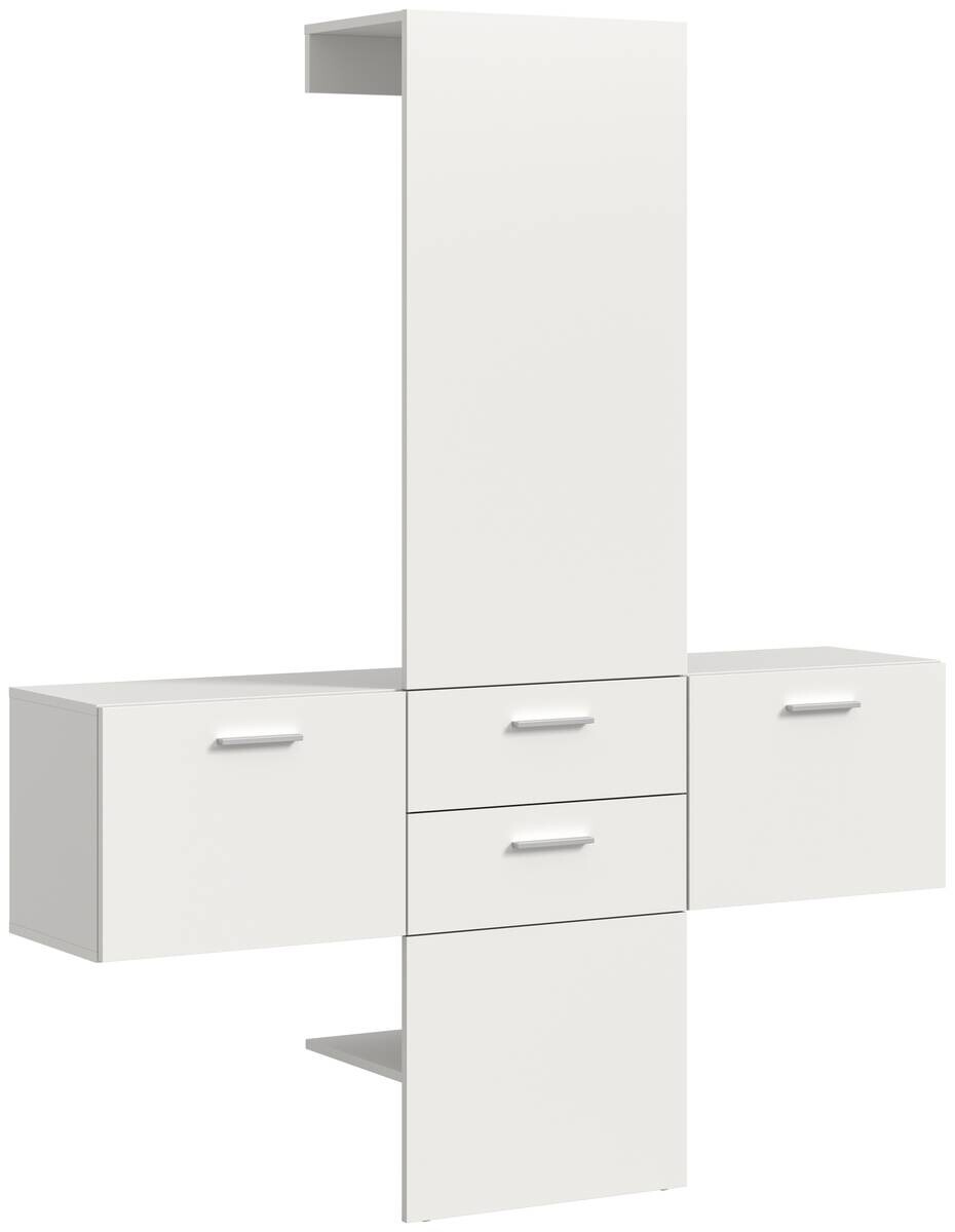 Garderobe VAGA weiß B/H/T: ca. 156x190x36 cm