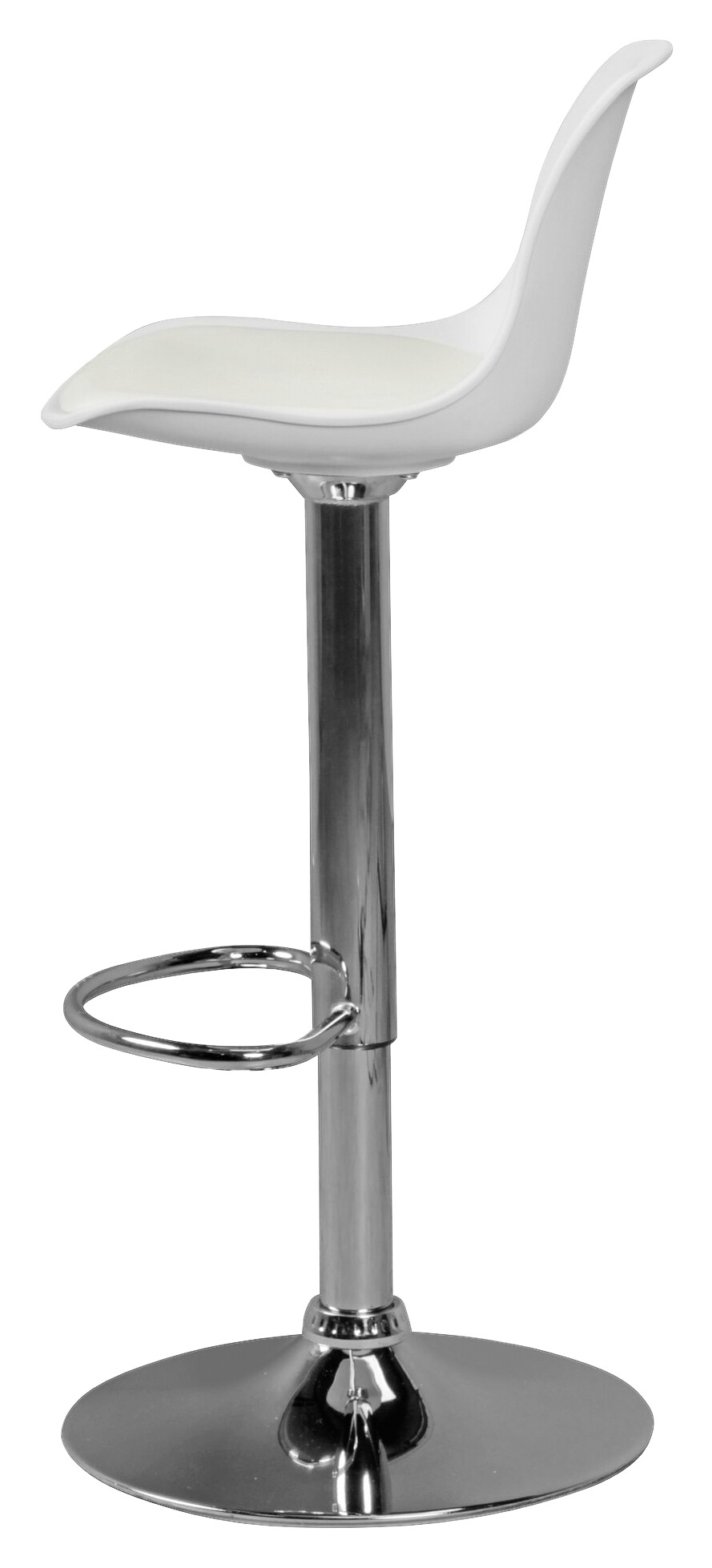 Barhocker weiß Kunstleder B/H/T: ca. 40x104x40 cm