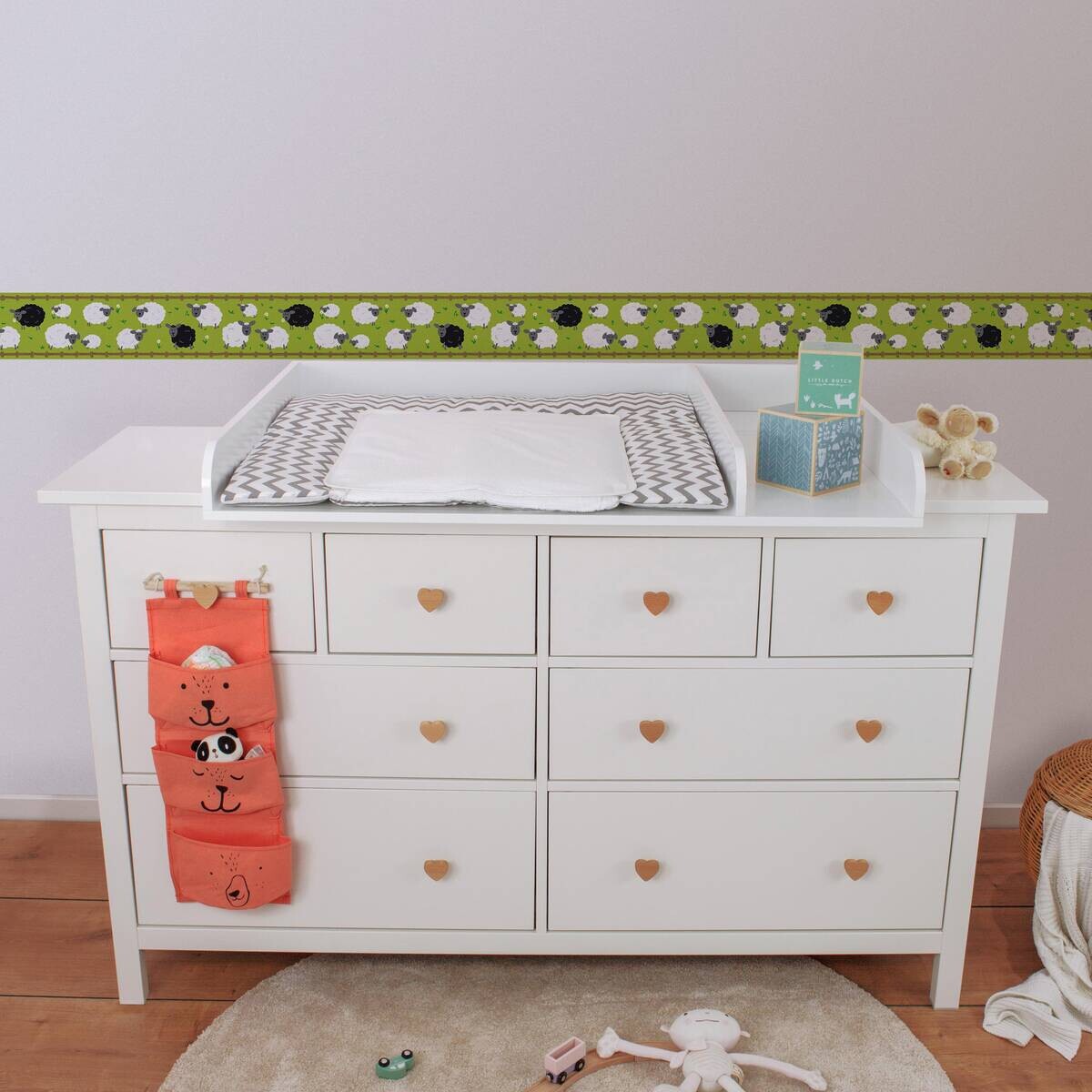 A.S.Creation Bordüre weiß schwarz B/H/D: ca. 15,5x500x5,7 cm