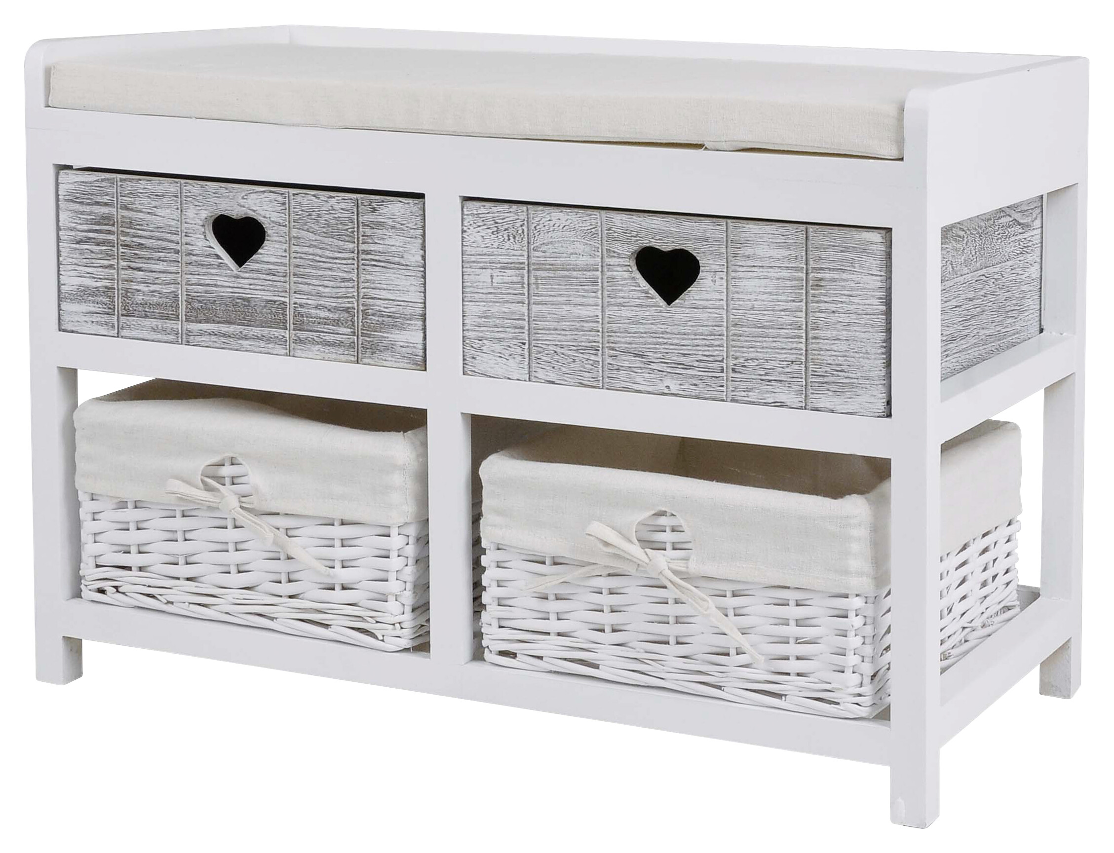 POCOline Sitzbank weiß B/H/L: ca. 34x49x69 cm POCOline Sitzbank weiß B/H/L: ca. 34x49x69 cm