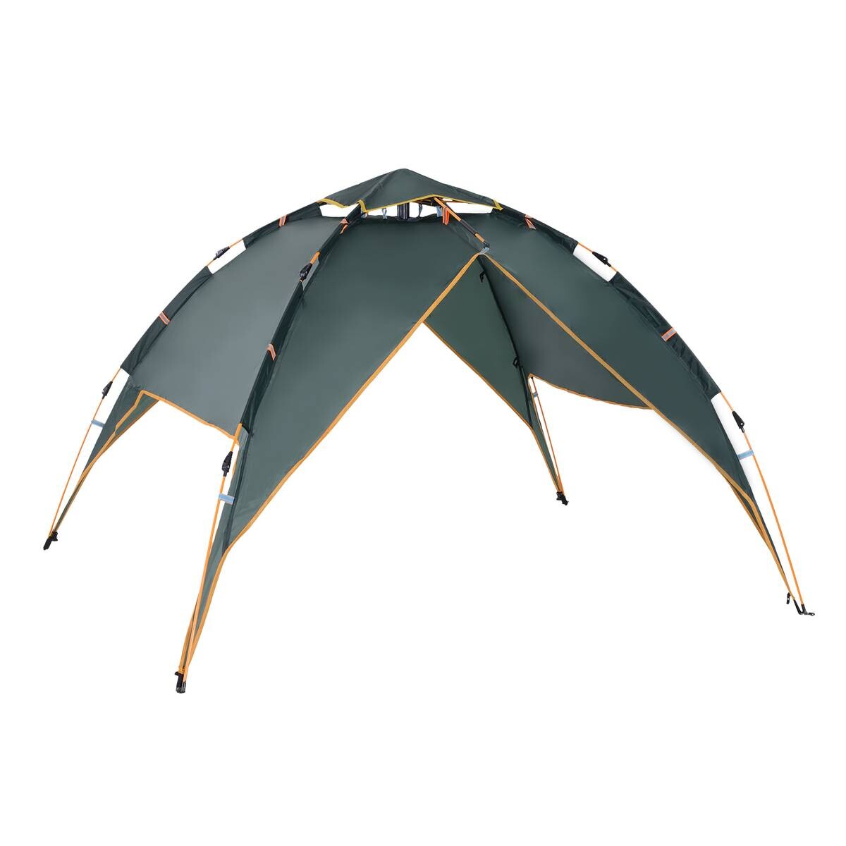 Outsunny Quick-Up-Zelt dunkelgrün Polyester-Mischgewebe B/H/L: ca. 210x140x210 cm