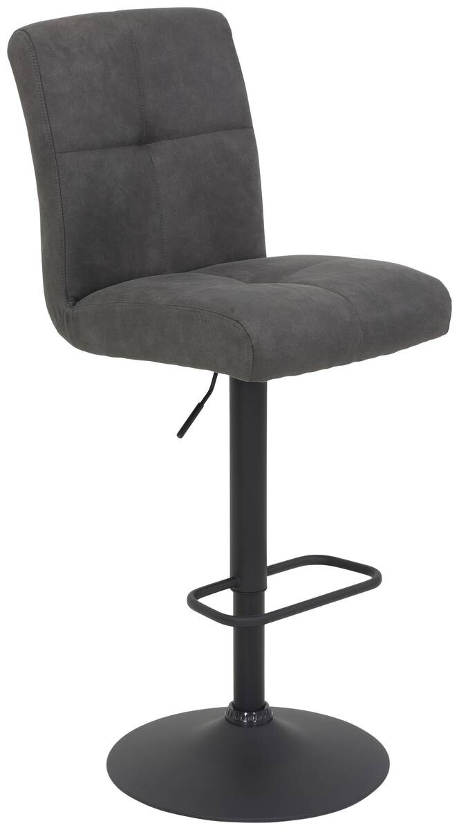 Barhocker Leni anthrazit Vintage Microfaser B/H/T: ca. 44x102x57 cm Barhocker Leni anthrazit Vintage Microfaser B/H/T: ca. 44x102x57 cm