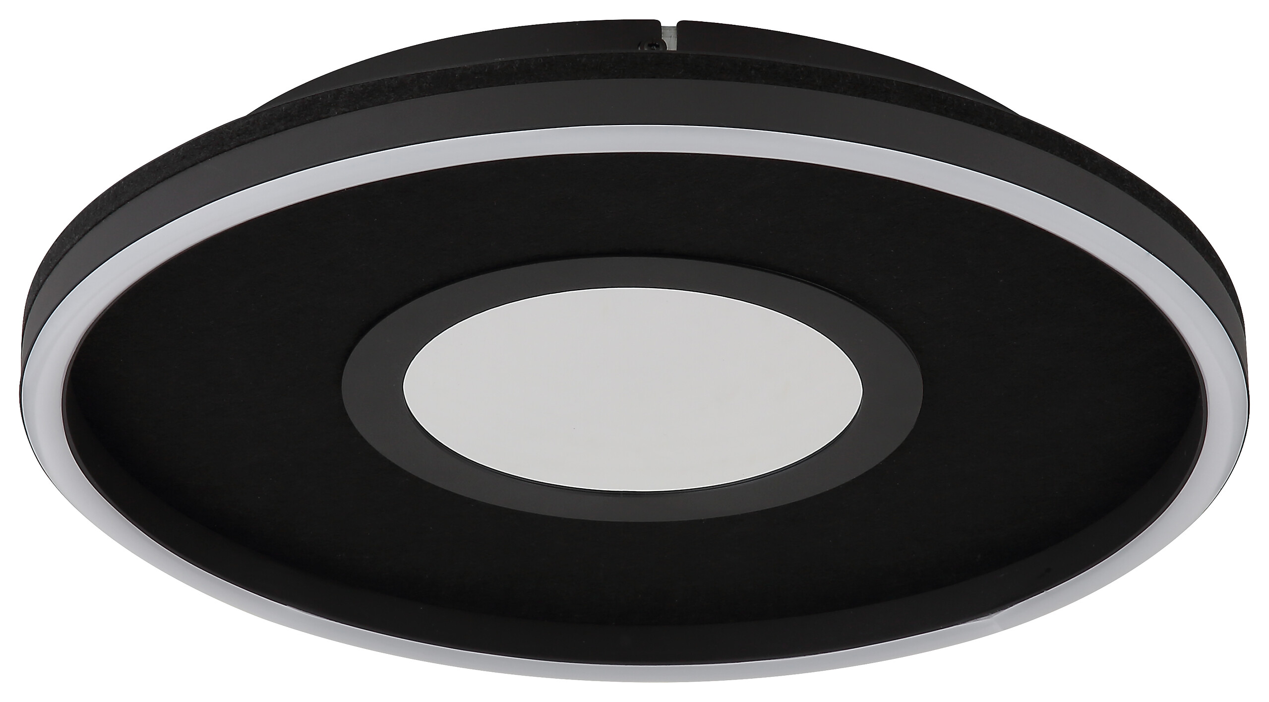 GLOBO Deckenleuchte Opal transparent mattschwarz Aluminium Metall H/D: ca. 6,3x39,7 cm 1 Brennstellen