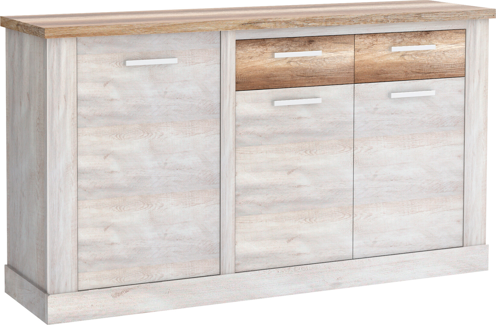 Sideboard  weiß Pinie Nachbildung Eiche Antik Nachbildung B/H/T: ca. 172x90x41 cm