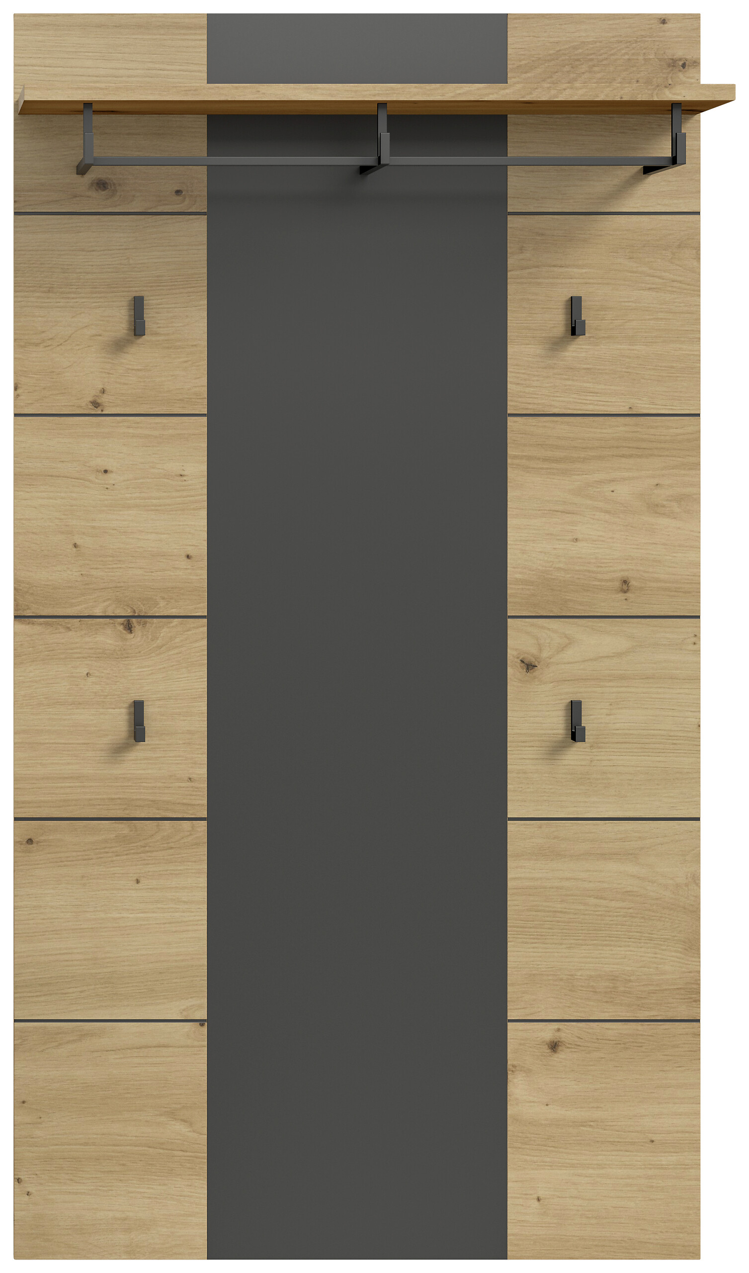 Paneel Canu basaltgrau Nachbildung Artisan Nachbildung B/H/T: ca. 80x145x29 cm