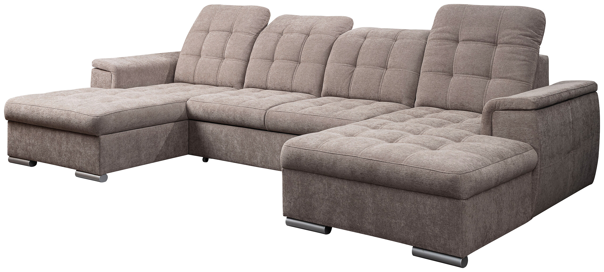 Wohnlandschaft Nadja stone Microfaser B/H/T: ca. 330x105x174 cm