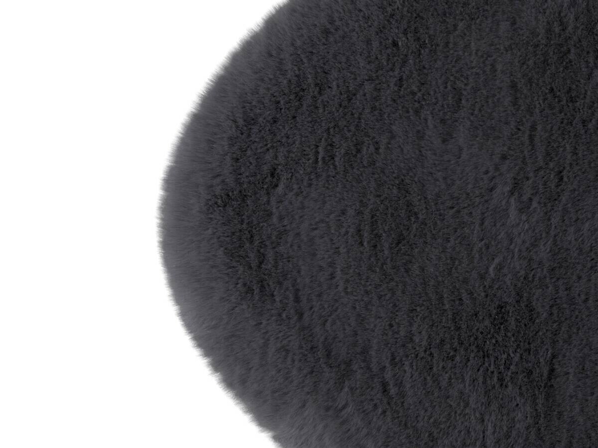 Fellimitat Moya stahlgrau B/L: ca. 40x57 cm