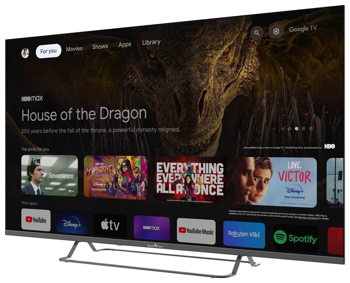 Smart-Tech QLED-Fernseher 50QG02V