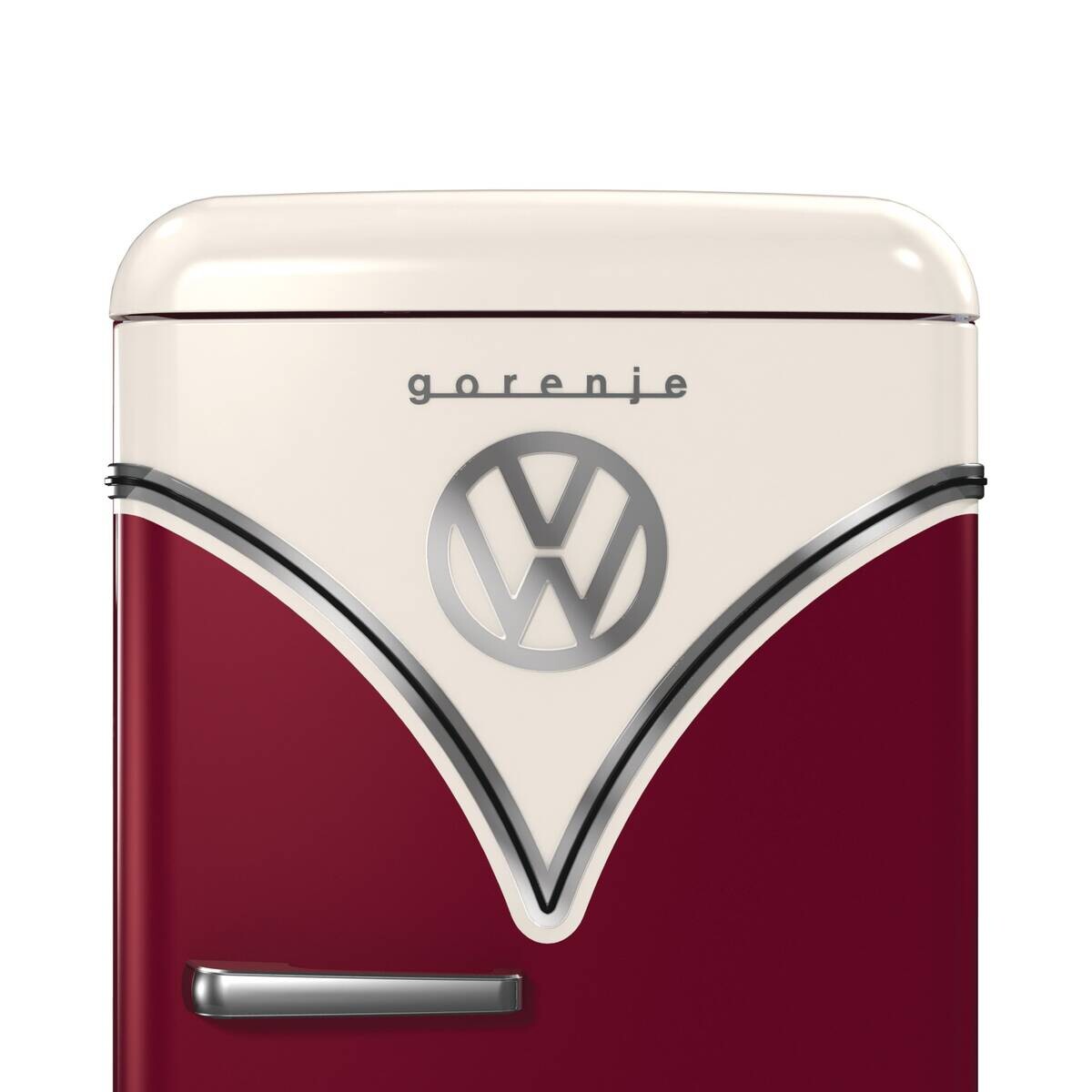 Gorenje VW-Retro-Kühlschrank OBRB615DR rot B/H/L: ca. 59,5x152,5x66,1 cm
