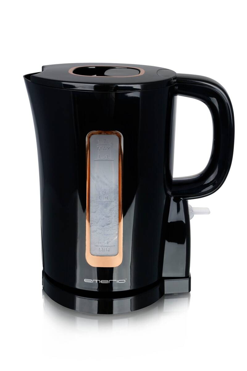 Emerio Wasserkocher WK-125130 schwarz gold Kunststoff B/H/T: ca. 18,2x22,2x17,9 cm ca. 1,7 l