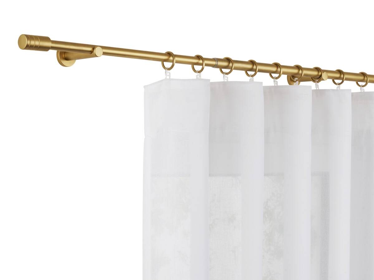 ondeco Stilgarnituren rillcube gold Metall ausziehbar von ca. 210 bis 400 cm 1.0 Läufe