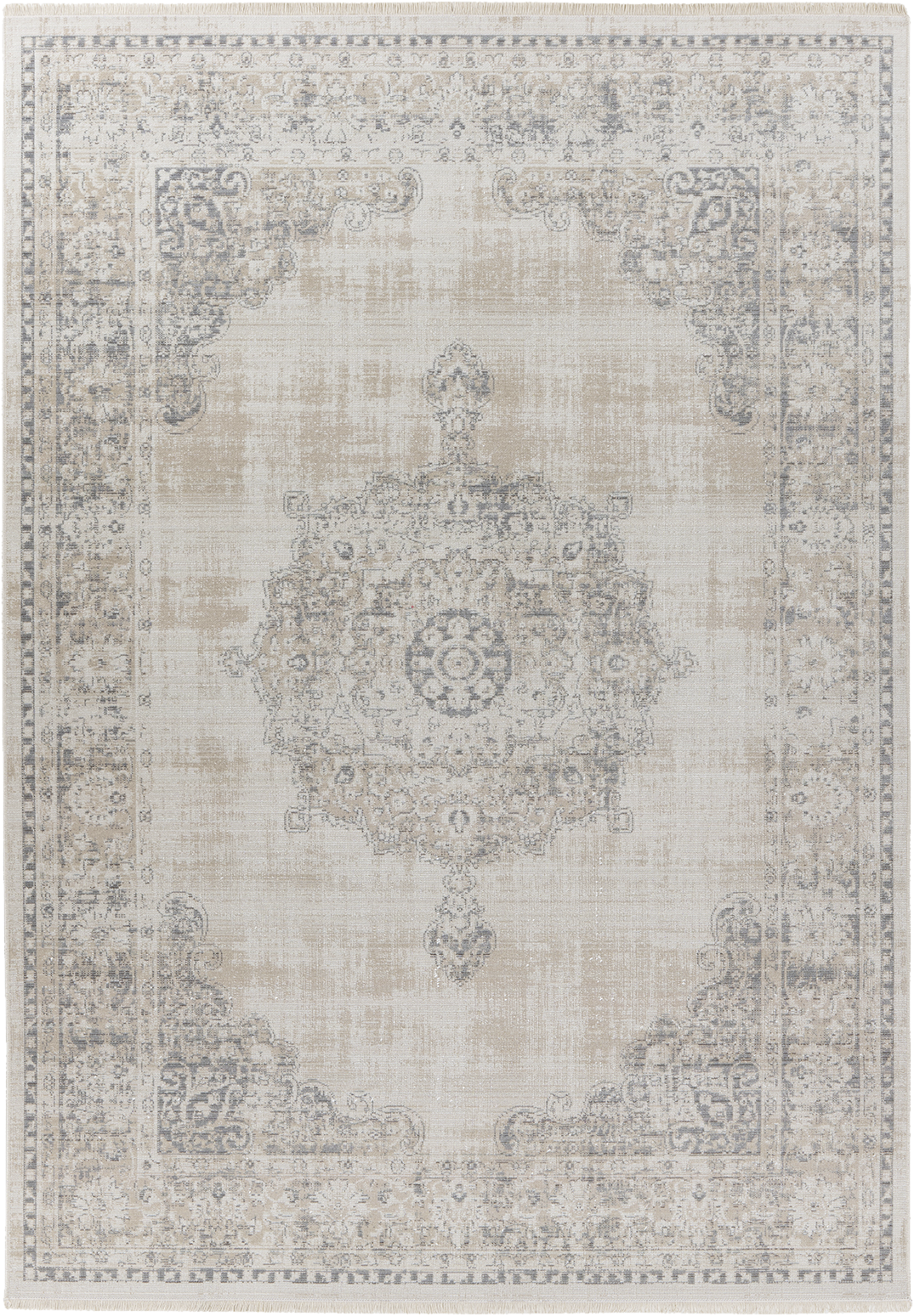 Kayoom Kurzflorteppich Milan 125 grau B/H/L: ca. 80x0,5x150 cm Kayoom Kurzflorteppich Milan 125 grau B/H/L: ca. 80x0,5x150 cm