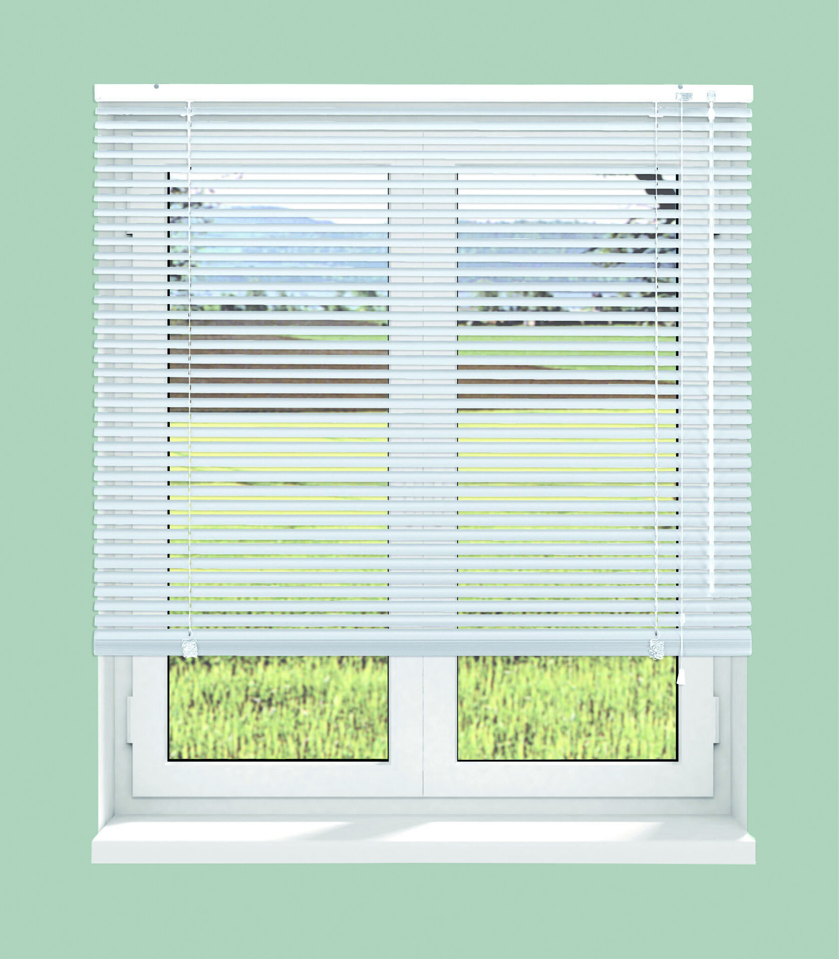 Boviva Alu-Jalousie weiß B/L: ca. 60x175 cm