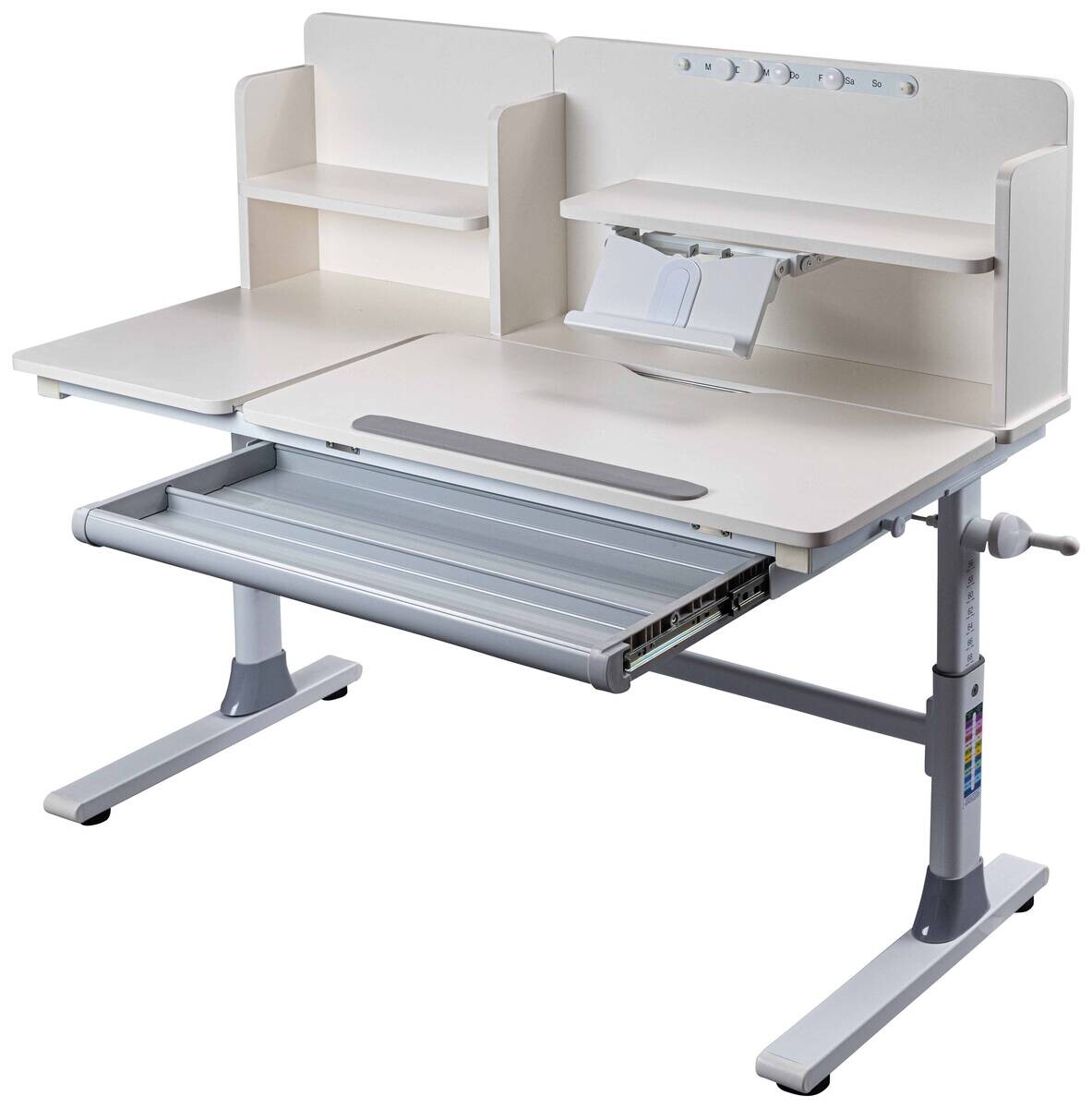 Schreibtisch Sören weiß pulverbeschichtet B/H/L: ca. 60x96x120 cm