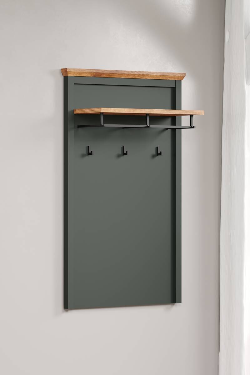 Garderobenpaneel Stanton tannengrün Eiche Evoke Coast Nachbildung B/H/T: ca. 77x123x28 cm