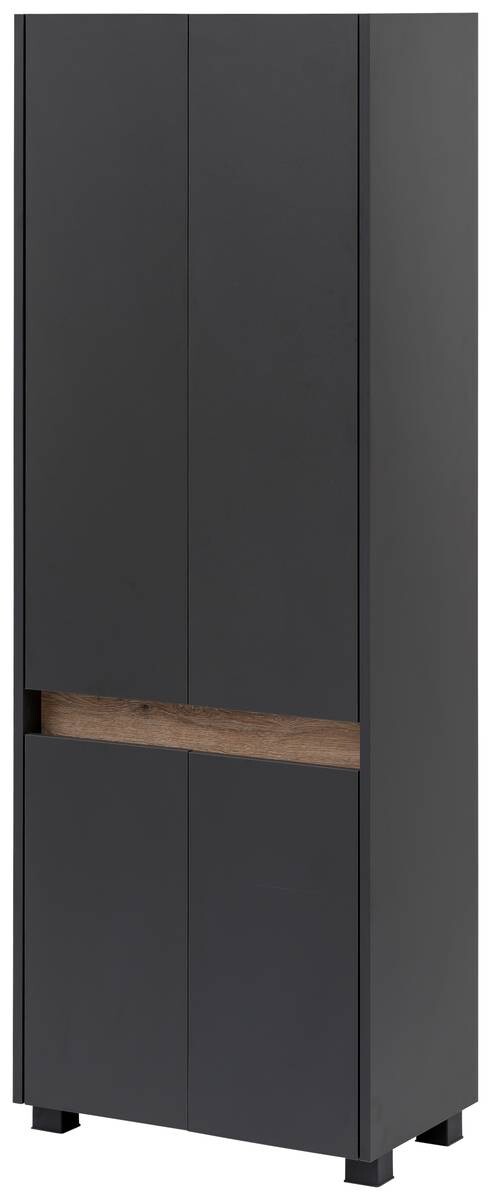 Hochschrank Cosmo anthrazit B/H/T: ca. 56,9x164,5x33 cm
