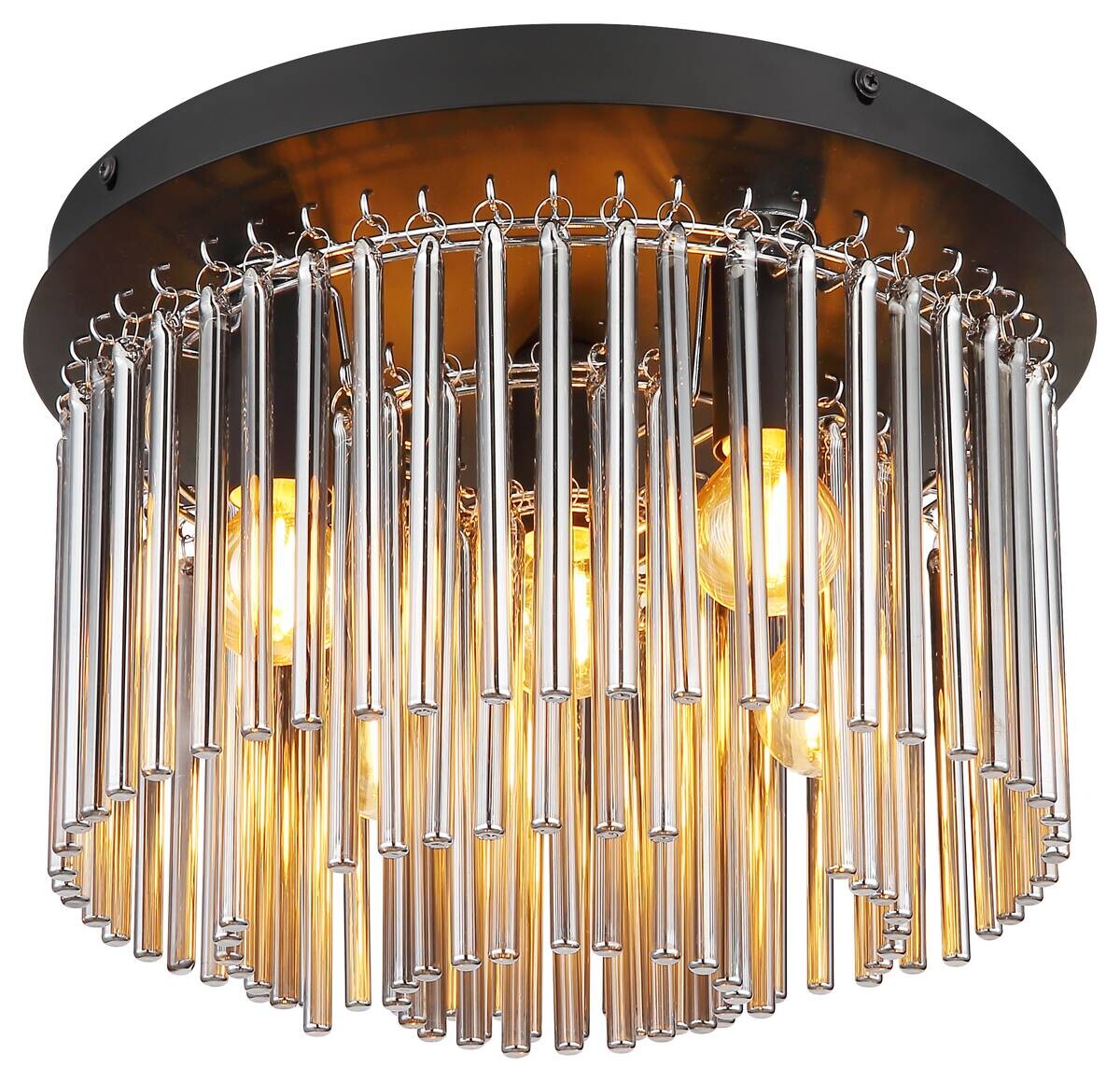 GLOBO Deckenleuchte Garley schwarz Metall H/D: ca. 23x30 cm E14 1 Brennstellen