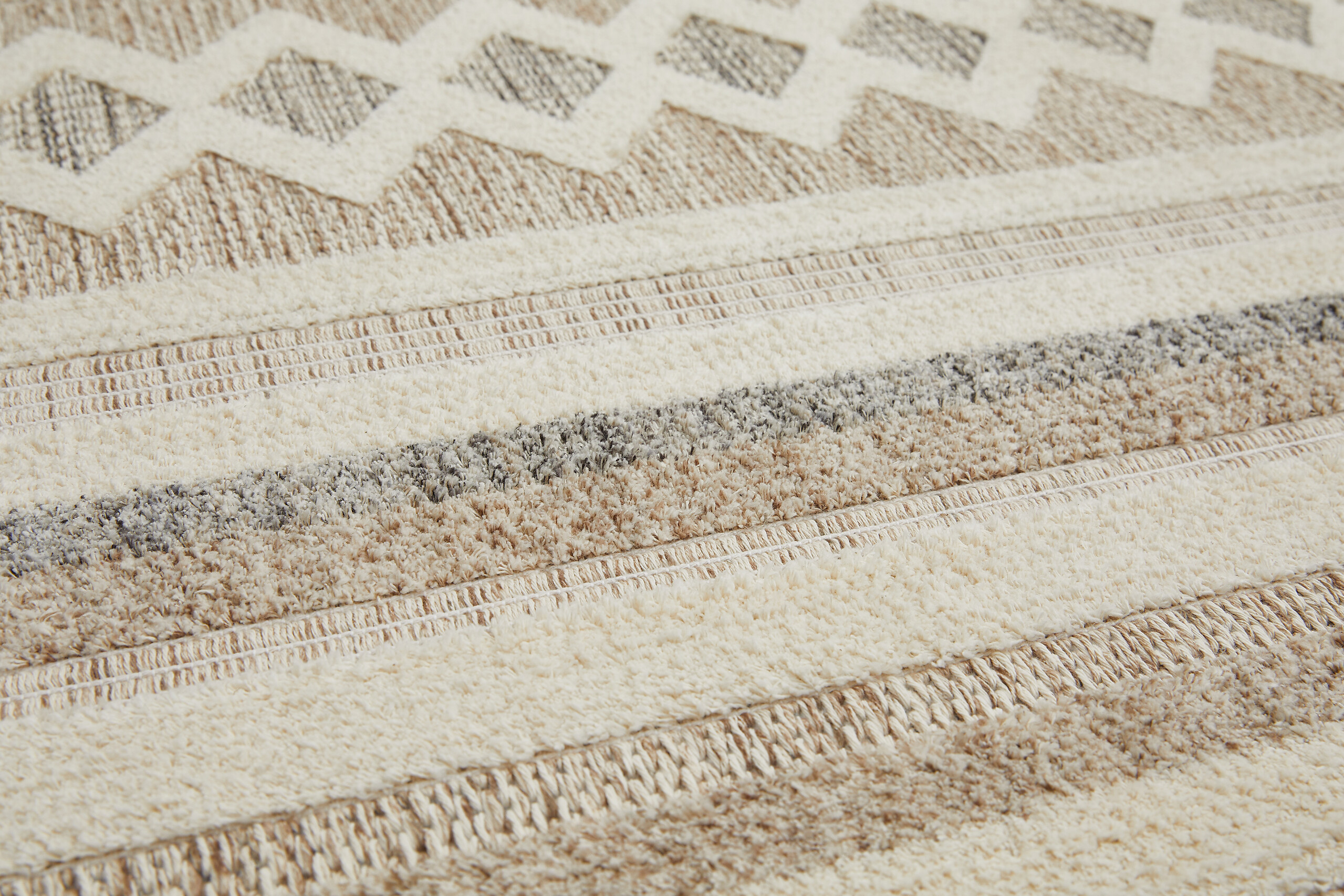 Webteppich Crosby Cremegrau B/L: ca. 160x230 cm