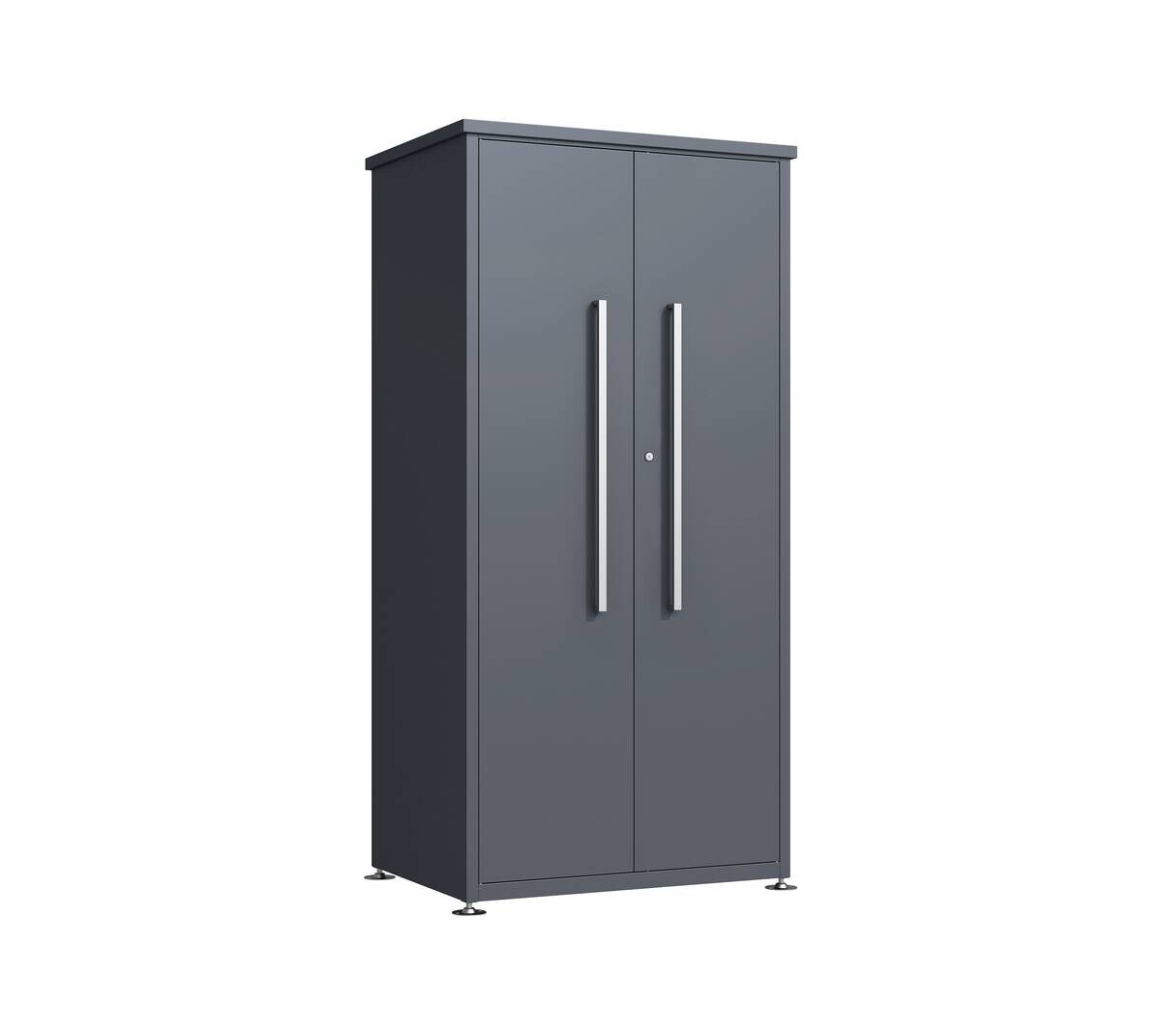 Westmann Gartenschrank Capsa anthrazit Stahl B/H/L: ca. 90x187x65 cm