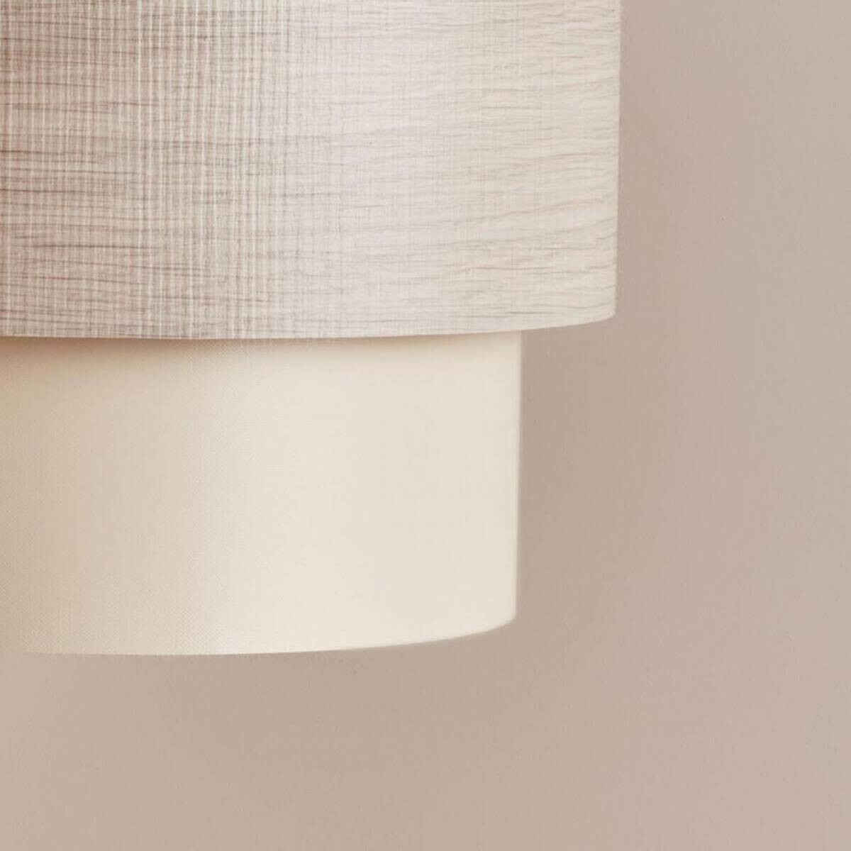 Opviq Pendelleuchte beige PVC B/H/T/L/D: ca. 30x70x30x30x30 cm E27 1 Brennstellen