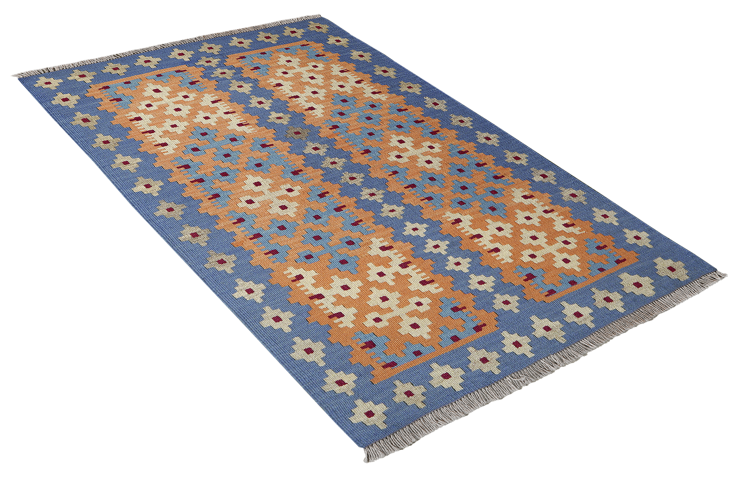 PersaTepp Teppich Kelim Gashgai blau B/H/L: ca. 84x1x134 cm PersaTepp Teppich Kelim Gashgai blau B/H/L: ca. 84x1x134 cm