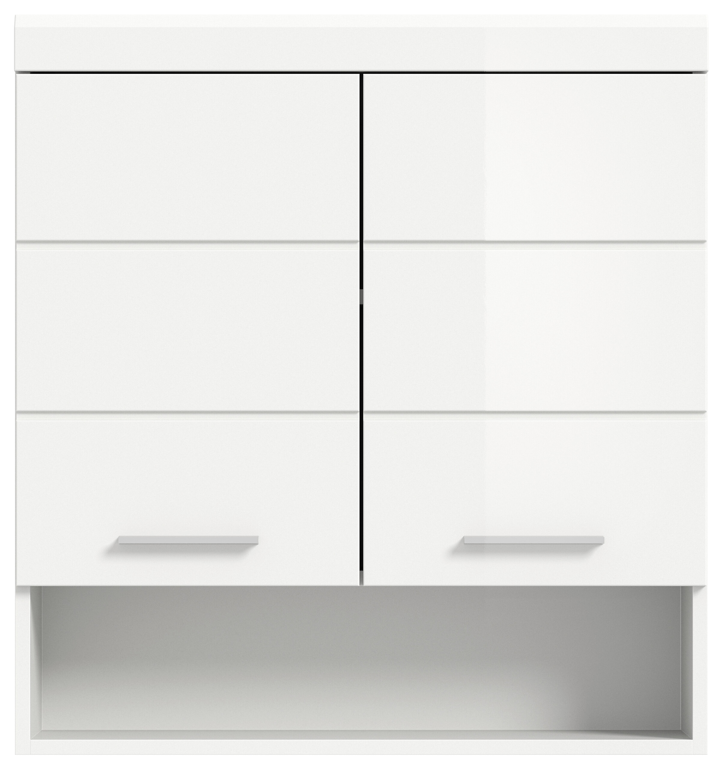 Badhängeschrank Scout weiß weiß Hochglanz B/H/T: ca. 74x79x24 cm