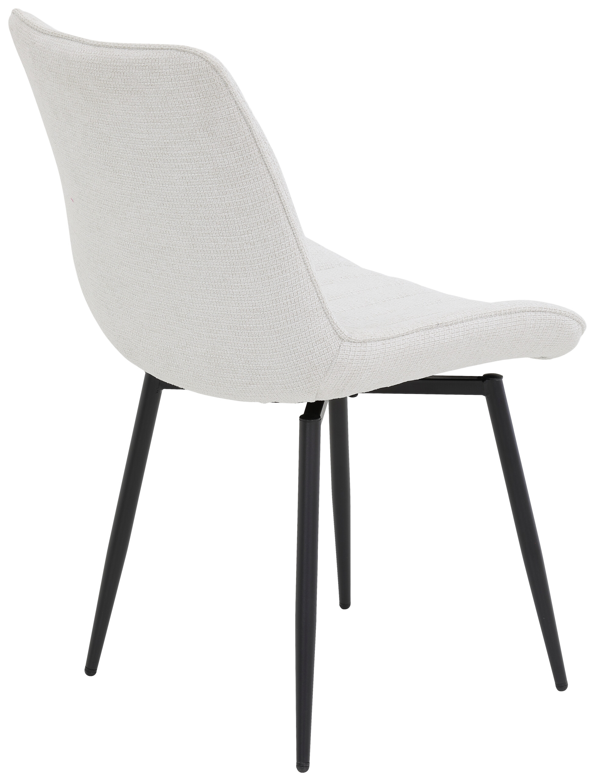 Stuhl Newport, 4er-Set beige Microfaser Webstoff B/H/T: ca. 54x85x63 cm