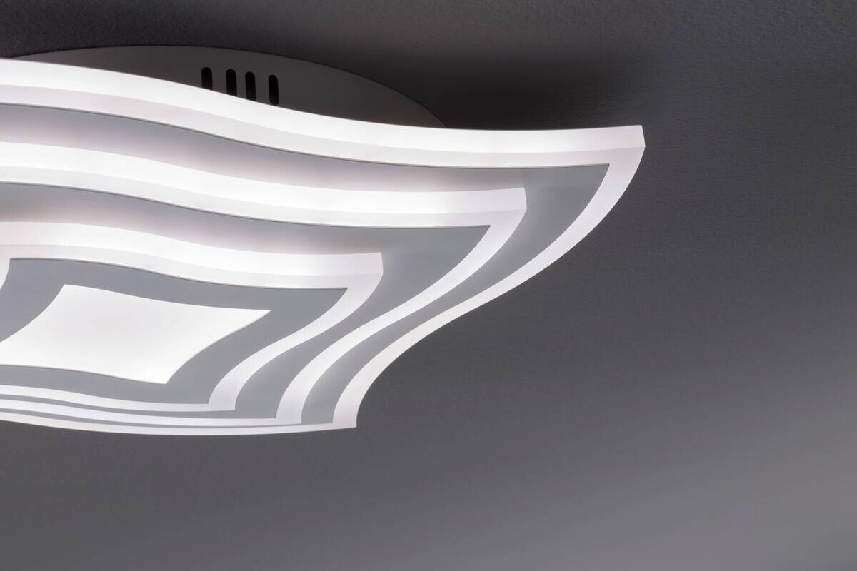 Fischer & Honsel LED-Deckenleuchte 20486 weiß Metall B/H/T: ca. 43x6x43 cm 1 Brennstellen