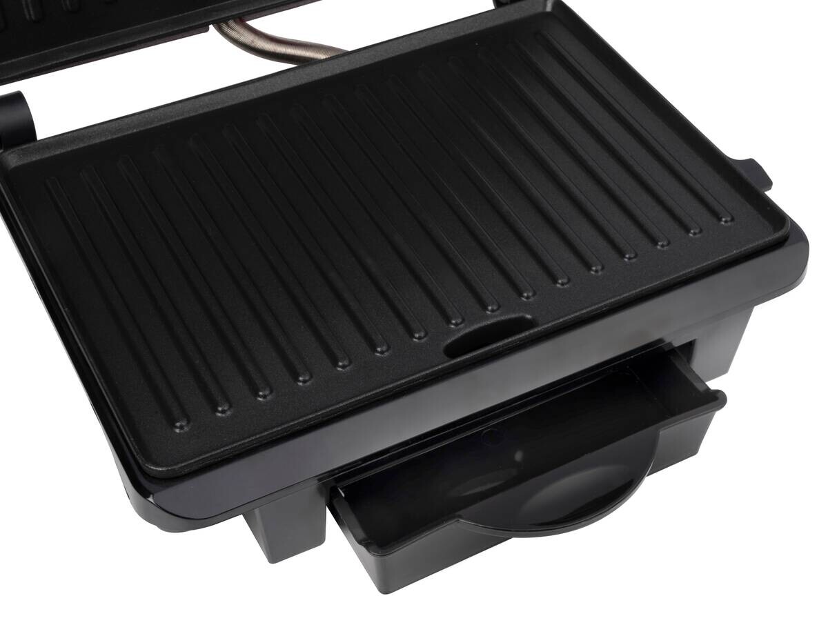 Kontaktgrill rot B/H/L: ca. 11,5x29,5x32,5 cm