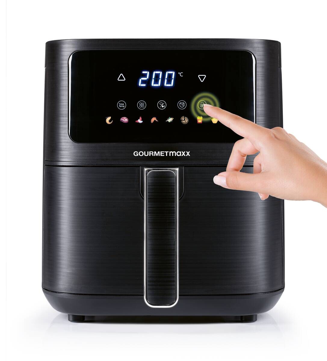 GOURMETmaxx Heißluftfritteuse 16394 schwarz Kunststoff B/H/L: ca. 26x29,5x36 cm ca. 4,5 l