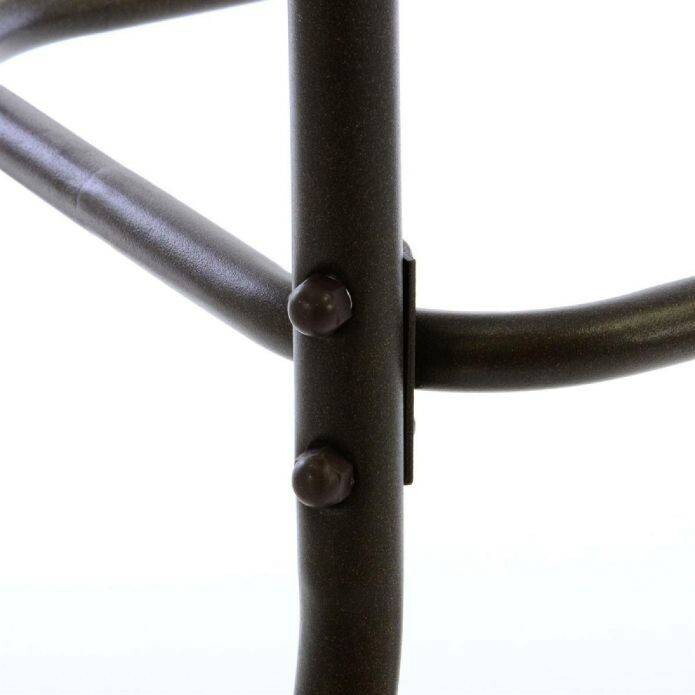 VCM Gartensitzgruppe braun Stahl B/H/T: ca. 53x73x60 cm