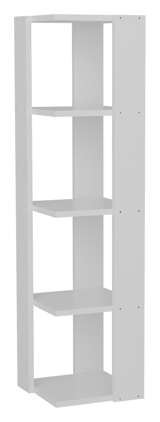 Eckregal Venita weiß B/H/T: ca. 31,3x120x31,3 cm Eckregal Venita weiß B/H/T: ca. 31,3x120x31,3 cm