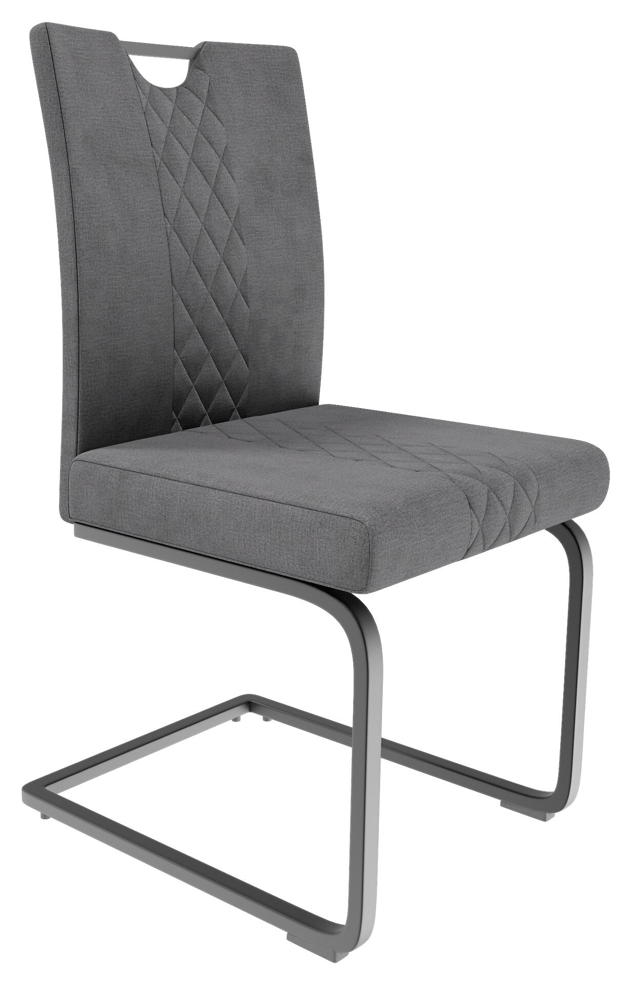 Schwingstuhl Alabama dunkelgrau Microfaser B/H/T: ca. 50x94x60 cm