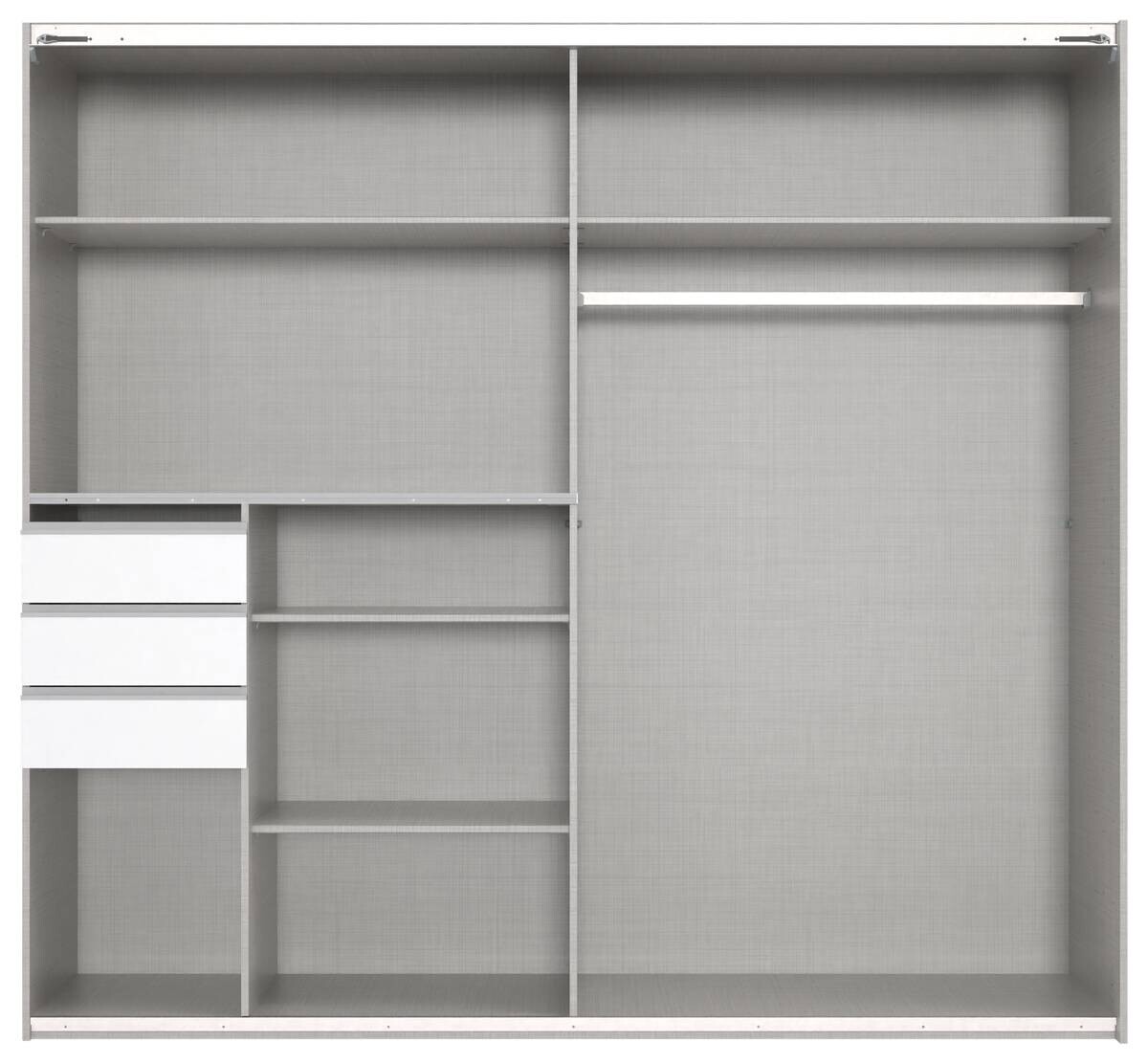 Schwebetürenschrank Saigon Sahara grau B/H/T: ca. 225x208x64 cm