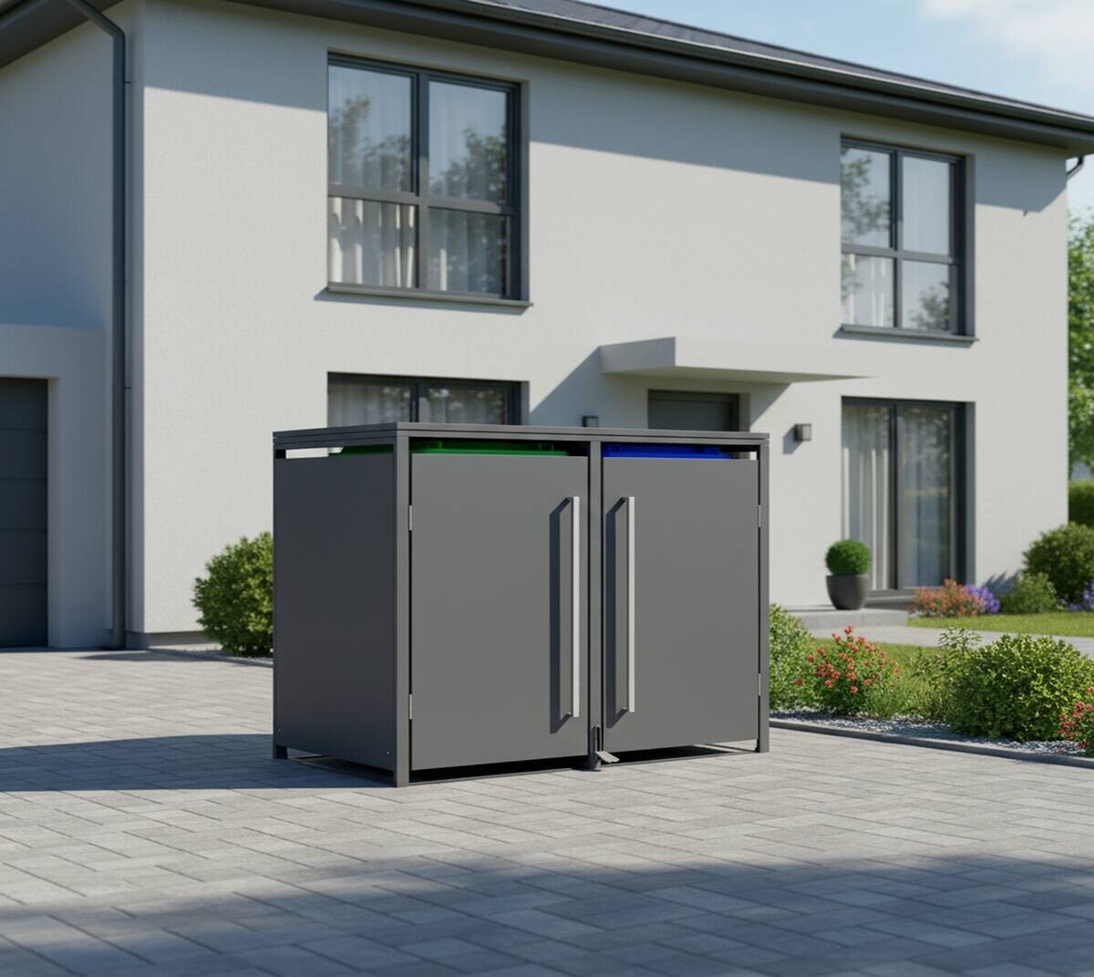 Westmann Mülltonnenbox Pedura anthrazit B/H/L: ca. 132x116x80 cm