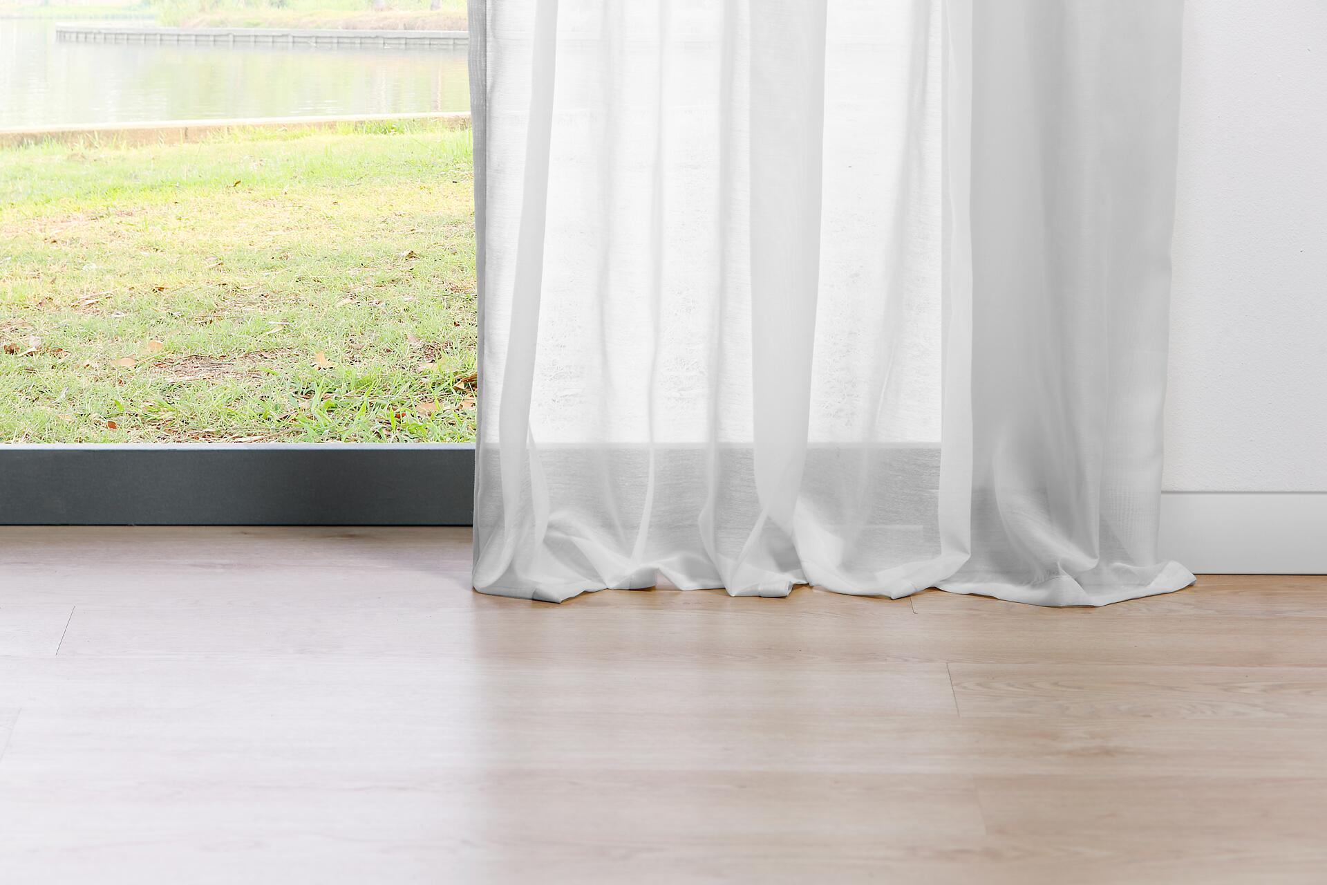 Kombivorhang 2er Pack Pure weiß B/L: ca. 135x300 cm