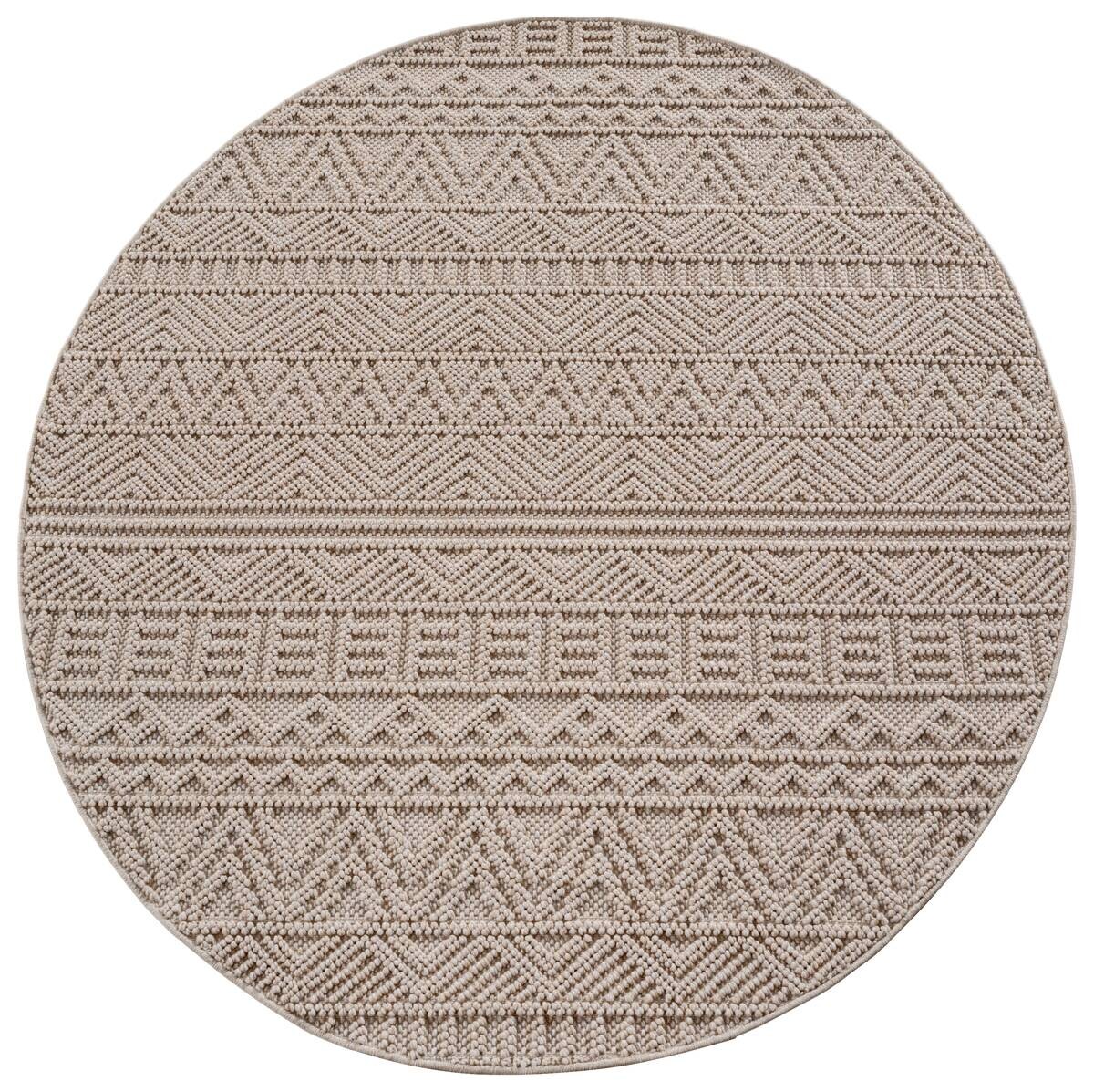 Ayyildiz Kurzflorteppich HELIX beige B/H/L: ca. 160x0,7x160 cm