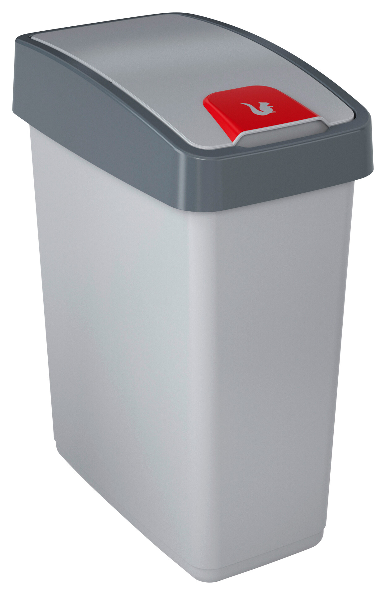 keeeper Abfalleimer silber B/H/L: ca. 24x47,5x39,5 cm